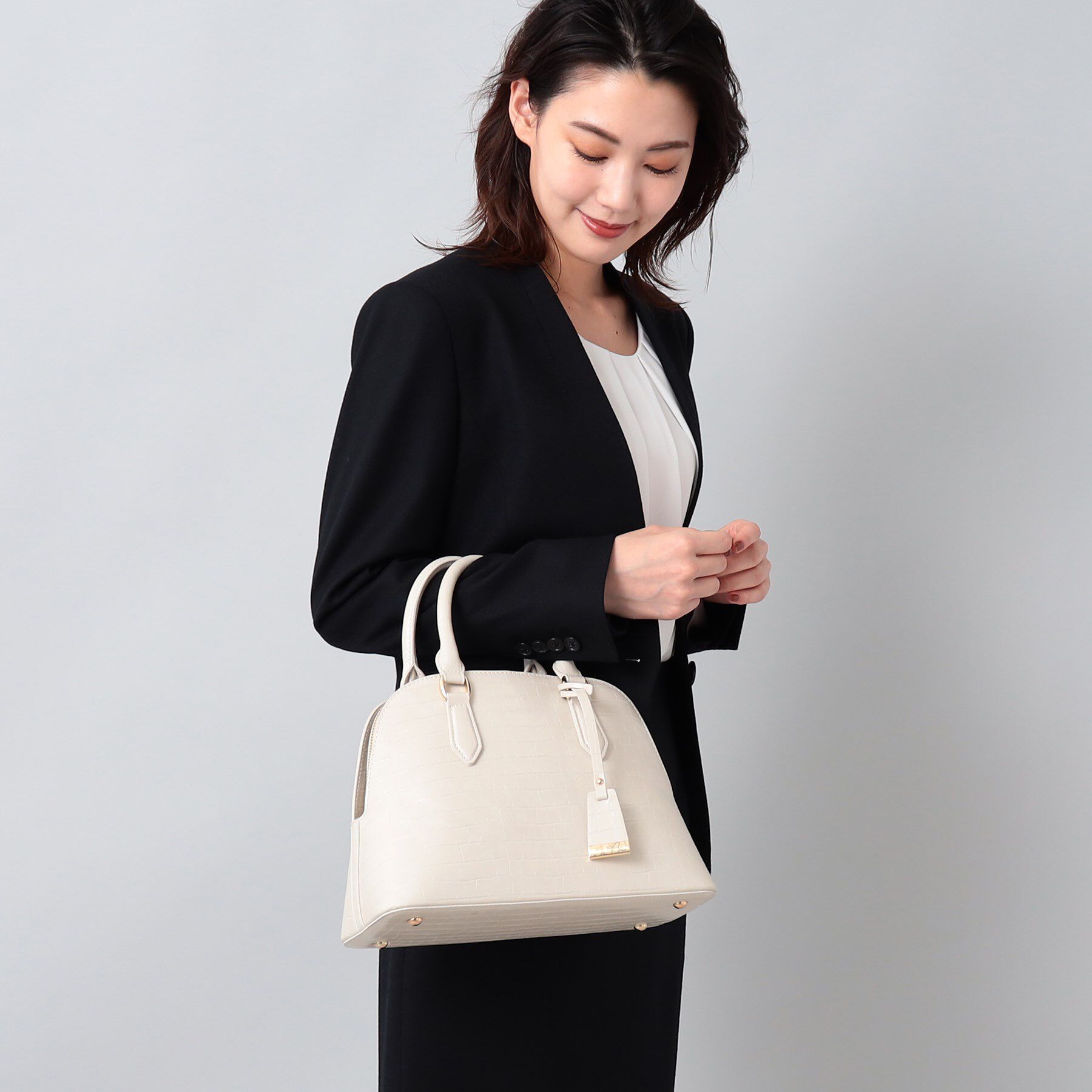 UNTITLED「【追加8／名品】2WAYポケットボストンバッグ」|ハンドバッグ|