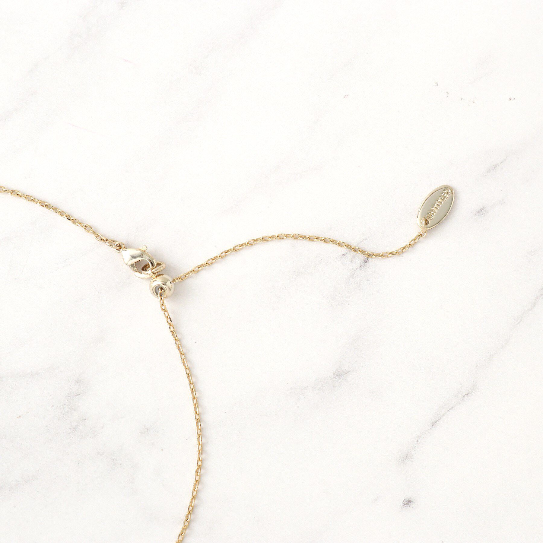 UNTITLED「シャインワントップネックレス」|ネックレス|