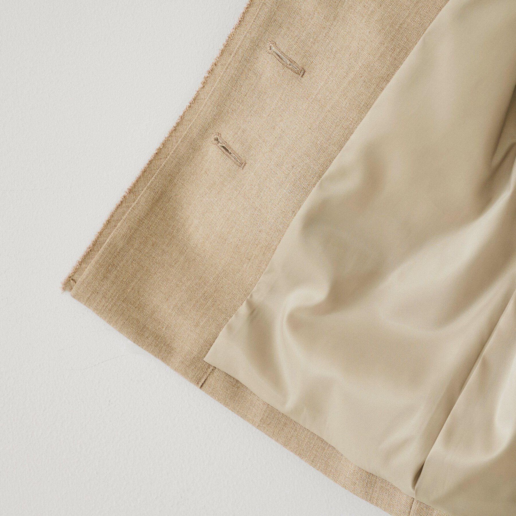 UNTITLED「【セットアップ可能】リネンライクキャンバス ジレ」|ベスト・ジレ|