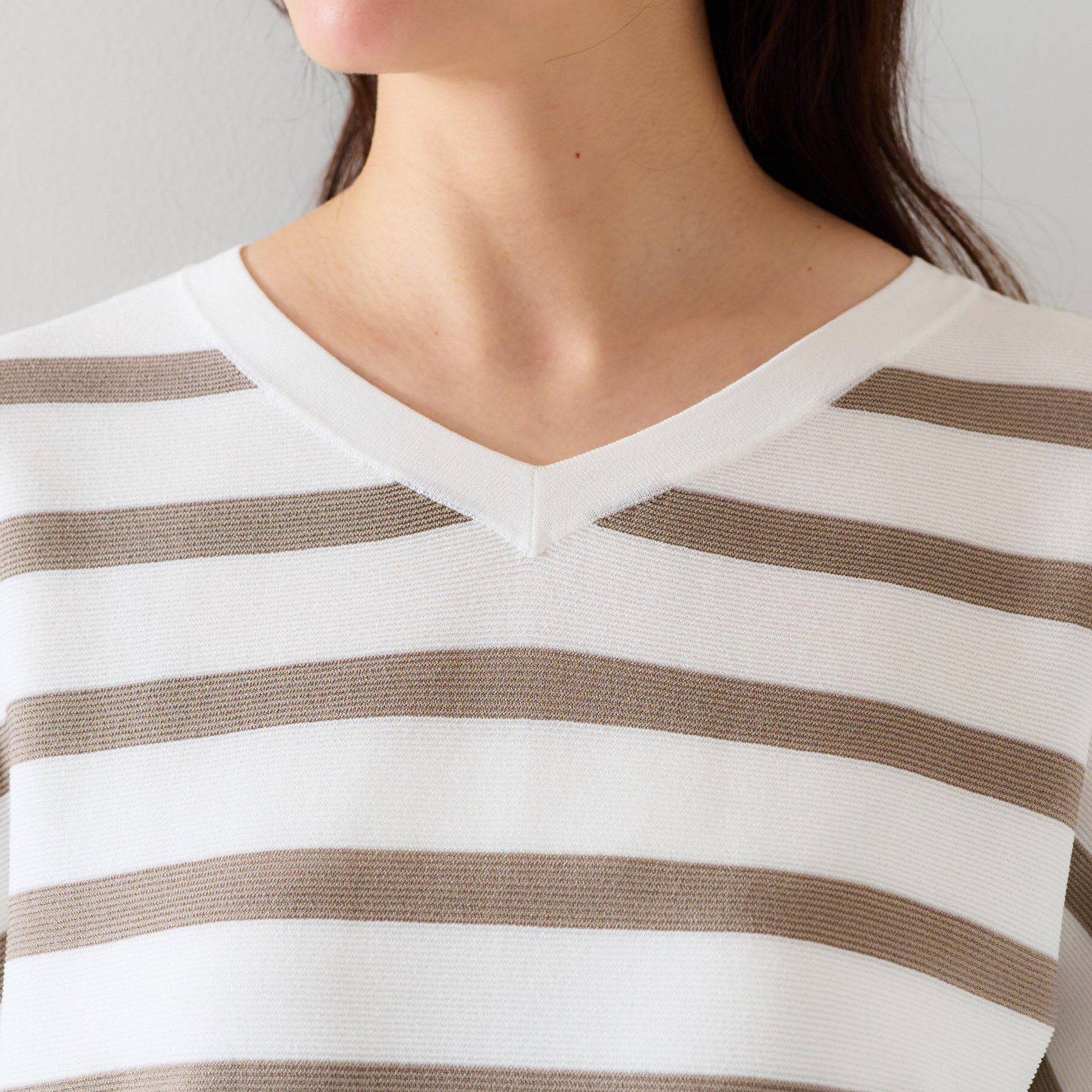 UNTITLED「【12色展開/体型カバー/2way】バウンドスリーブニット」|ニット・セーター|