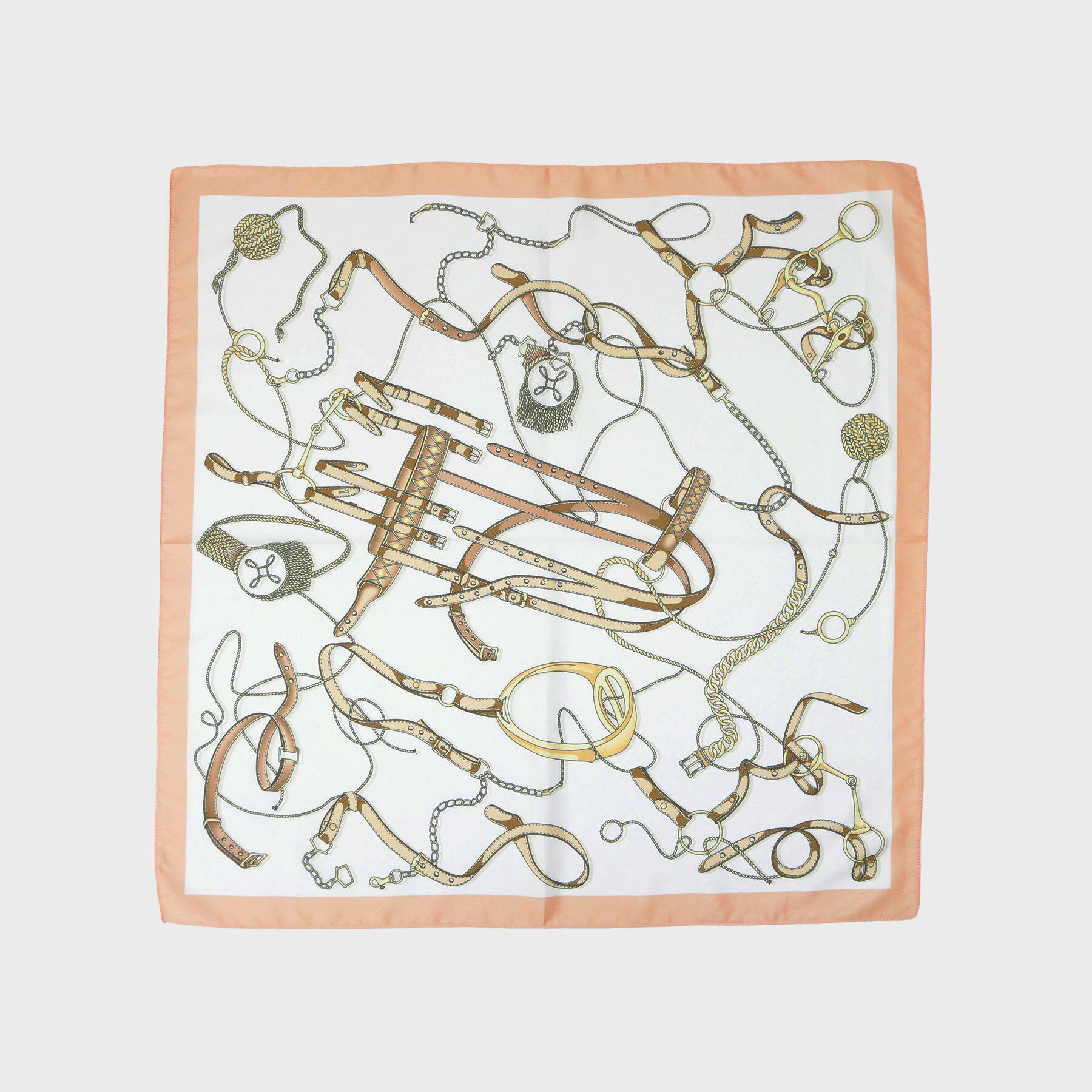 UNTITLED「【手洗い／58cm正方形】チェーンベルトスカーフ」|バンダナ・スカーフ|