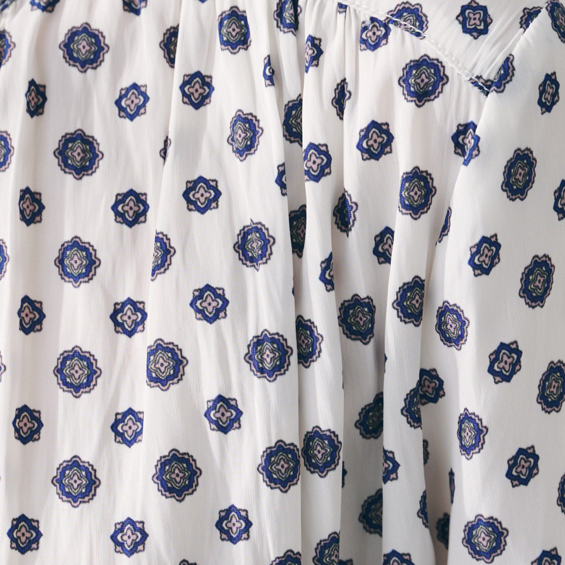 UNTITLED「【セットアップ可能/オンオフ】小紋柄ブラウス」|シャツ・ブラウス|