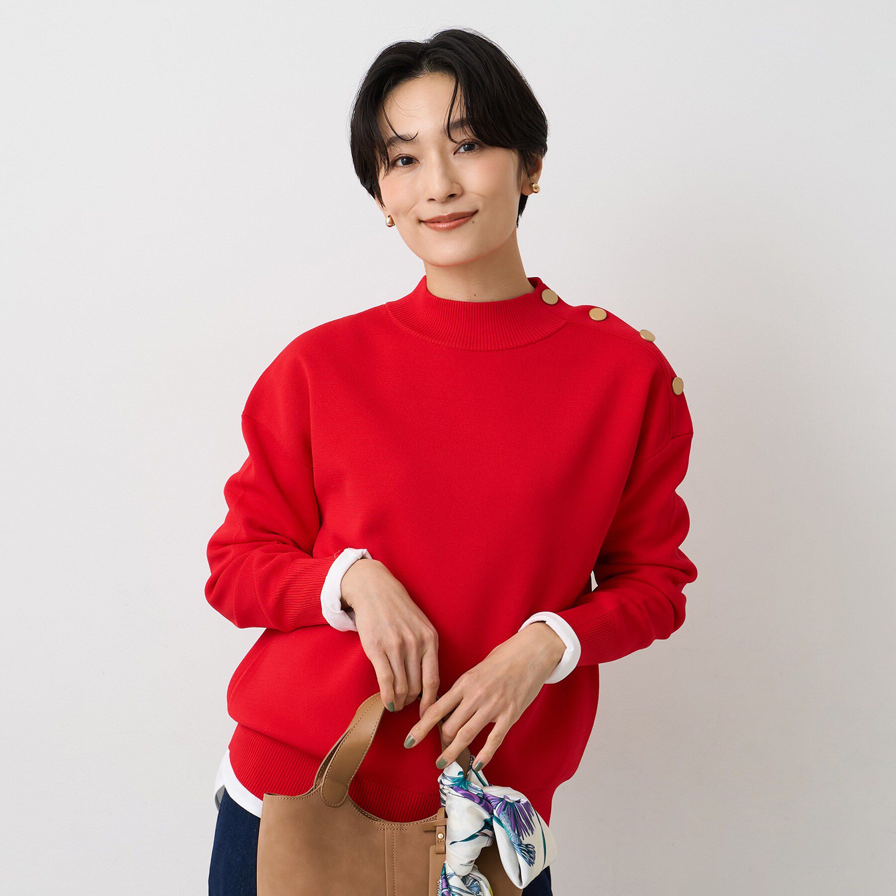 UNTITLED「【春先におすすめ/洗える】ミラノリブニット」|ニット・セーター|