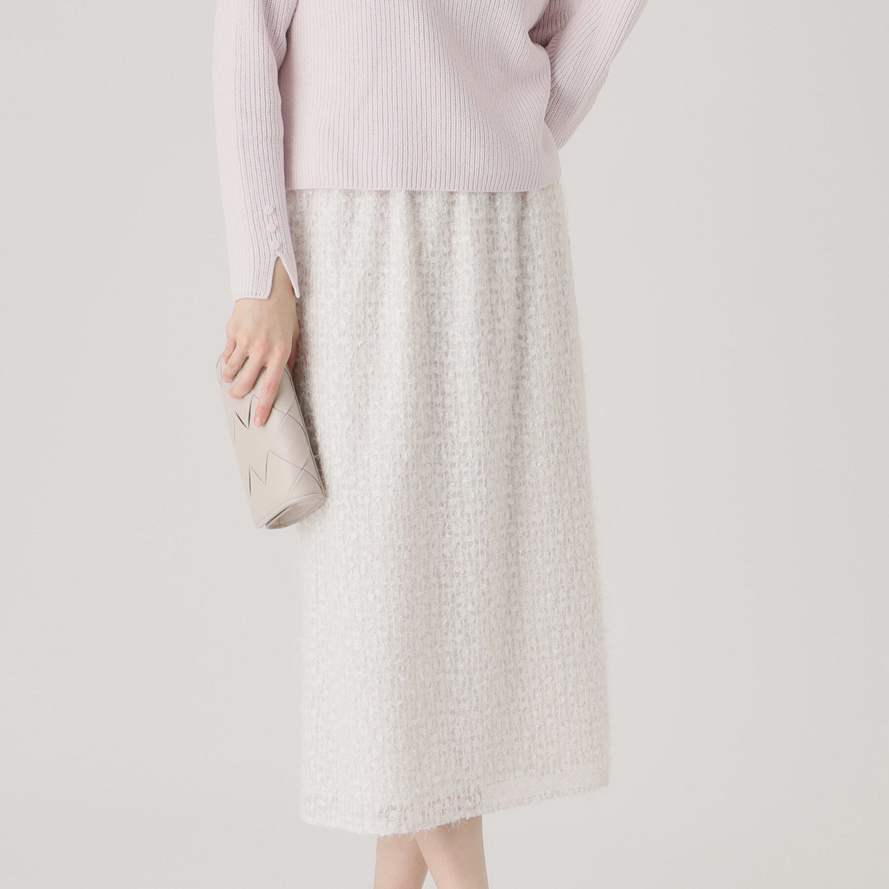 COUP DE CHANCE「【日本製】ナロータイトスカート」|スカート|ホワイト(001)