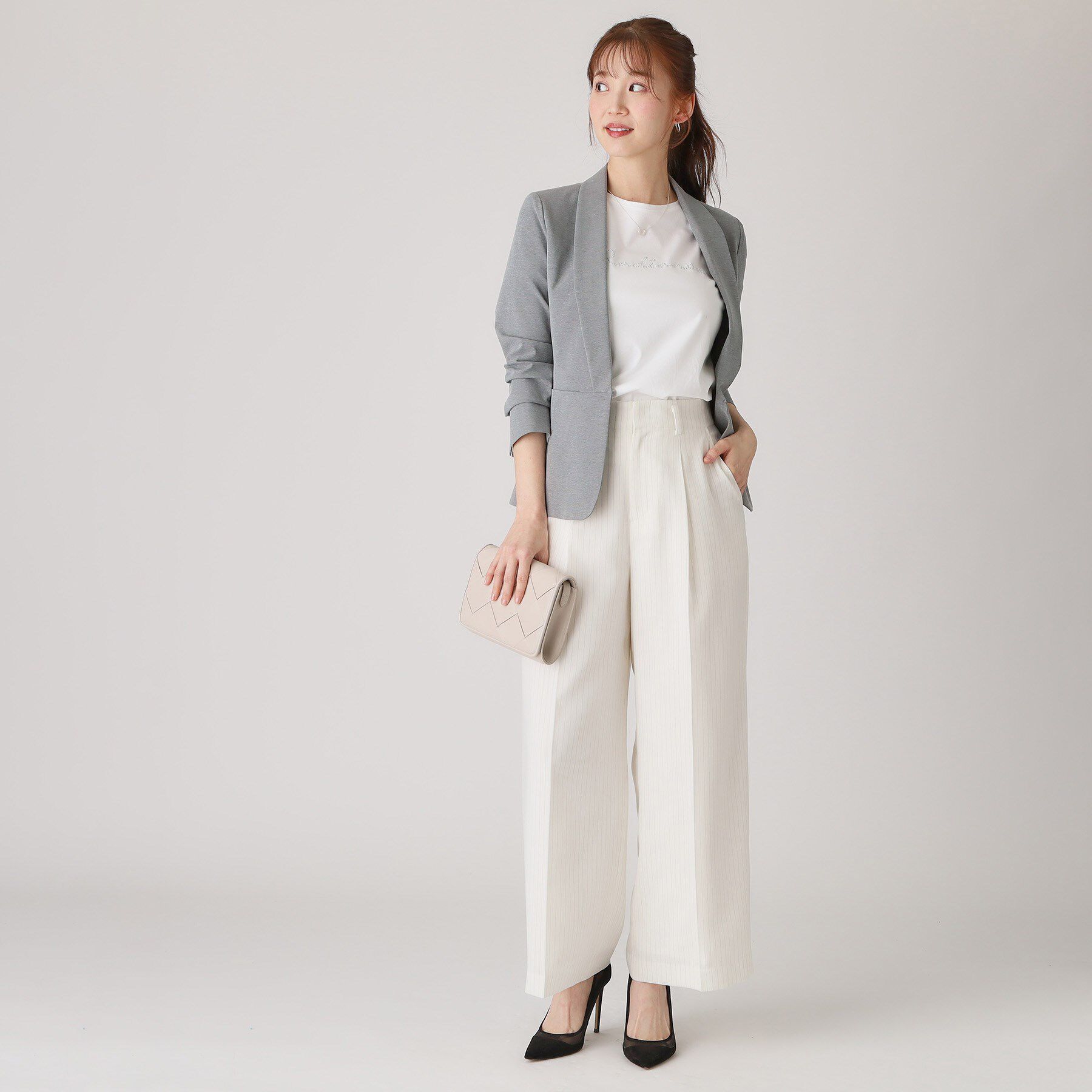 COUP DE CHANCE「【洗える／日本製】ショールカラージャケット」|ノーカラージャケット|