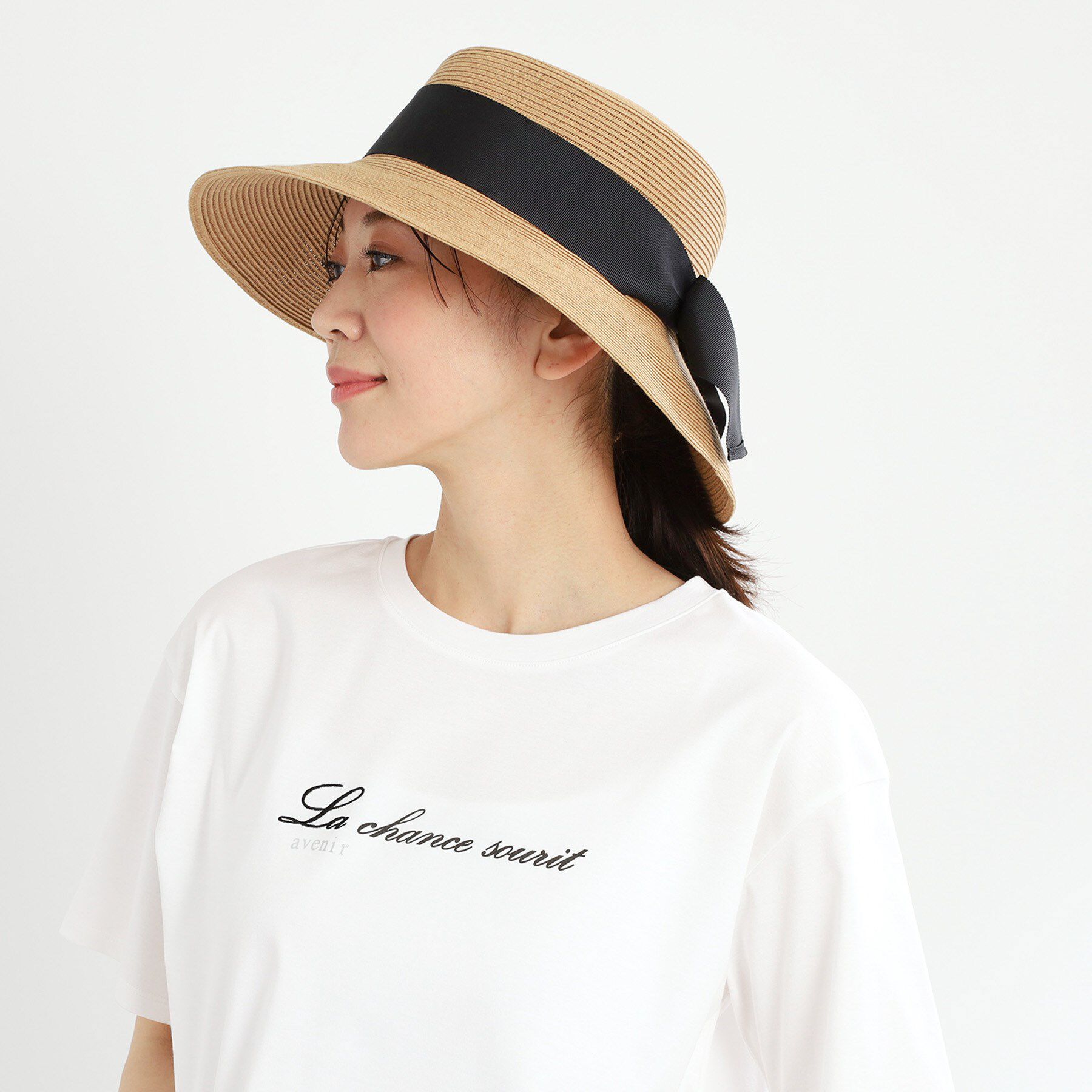 Reflect「【折りたたみ可】リボンデザインハット」|ハット|