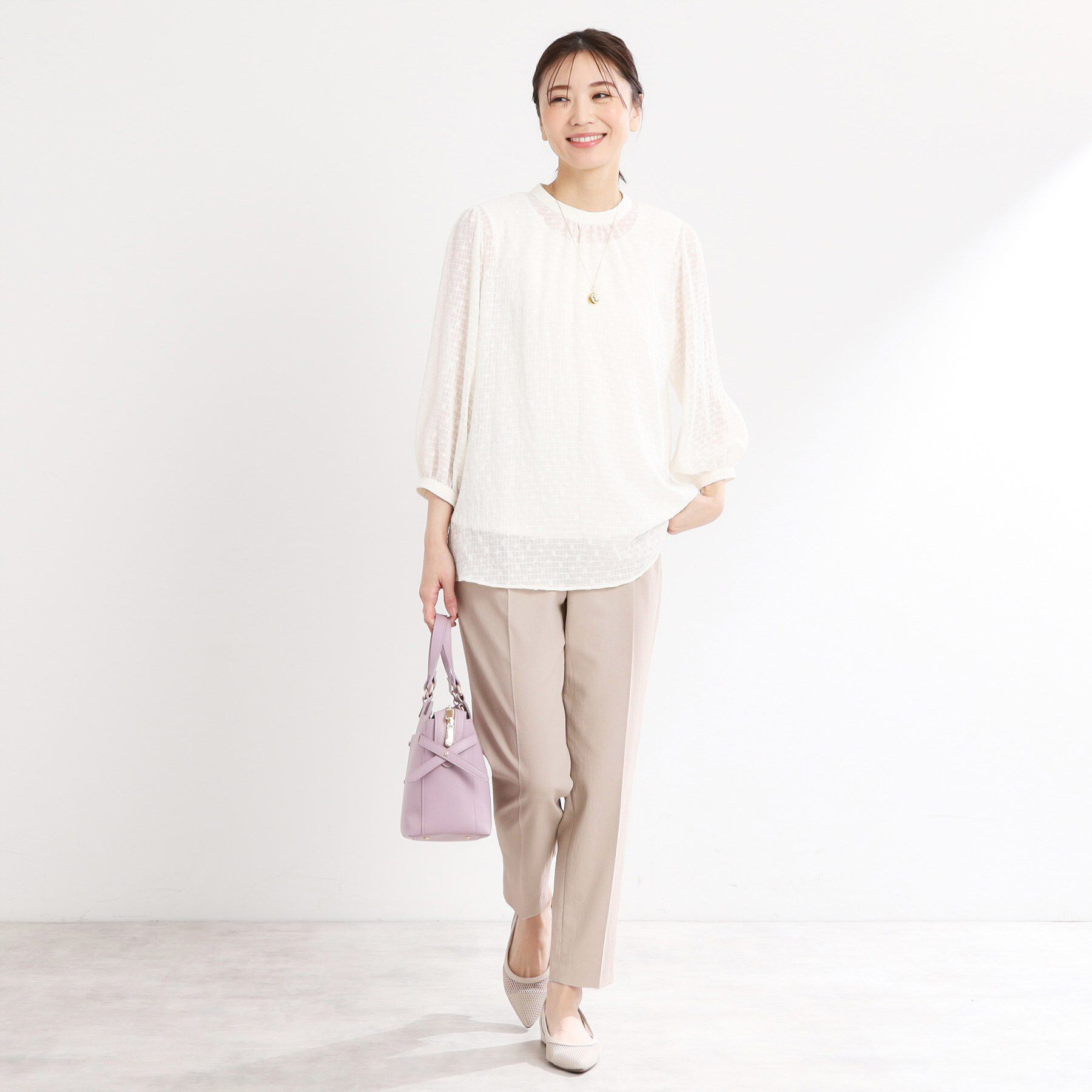 Reflect「【マシンウォッシュ可】リラクシーセンタープレスパンツ」|その他|