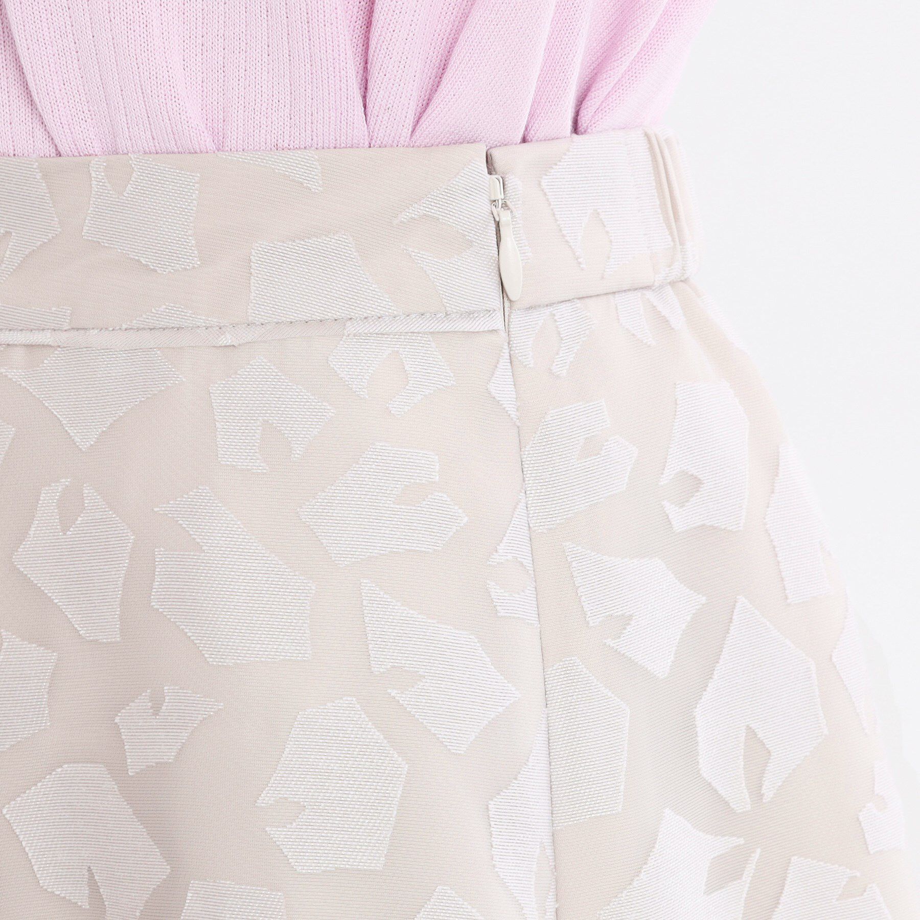 Reflect「【手洗い可】幾何柄オパールフレアスカート」|スカート|