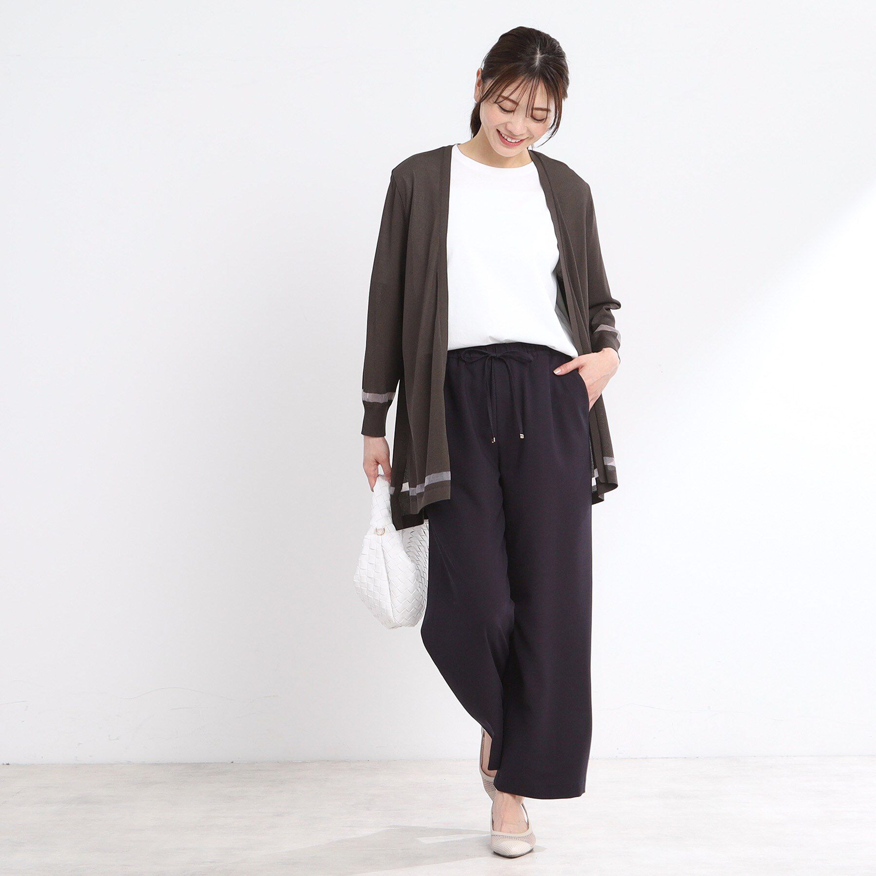 Reflect「【手洗い可】着流しカーディガン」|カーディガン|