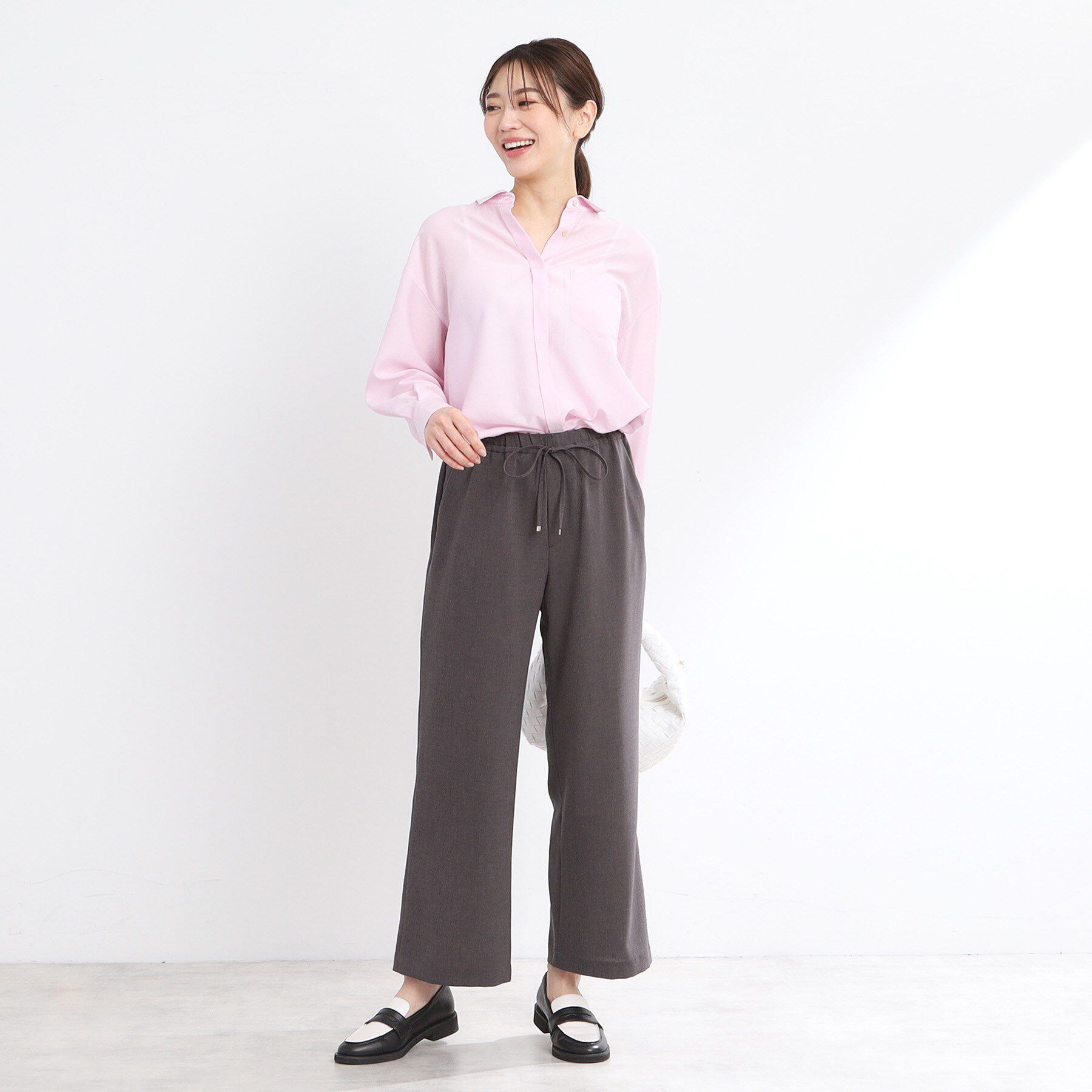 Reflect「【マシンウォッシュ可／ウエスト総ゴム】すっきり見えワイドシルエットパンツ」|その他|