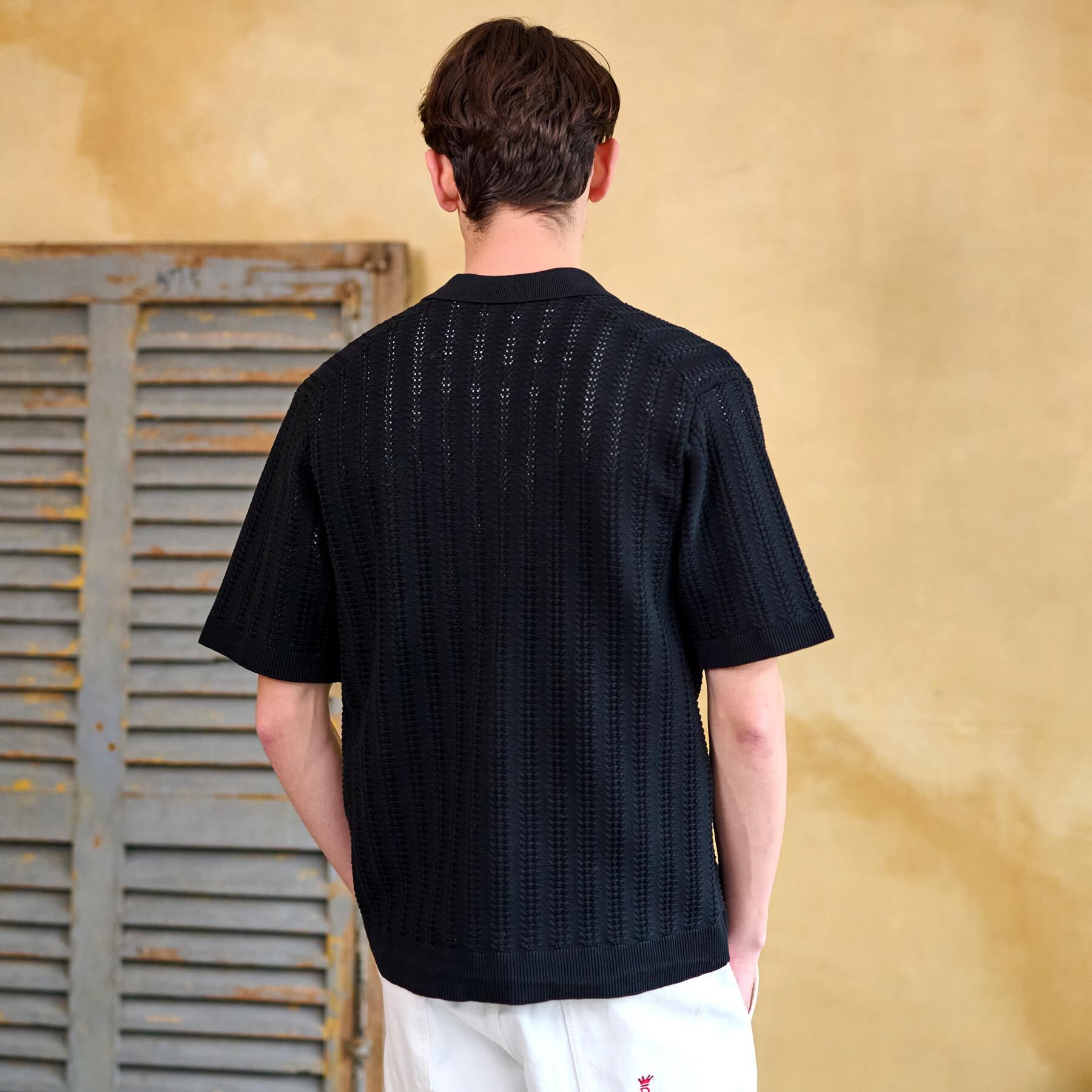 DRESSTERIOR「【Safari5月号掲載】オーガニックコットン キューバニットシャツ」|ニット・セーター|
