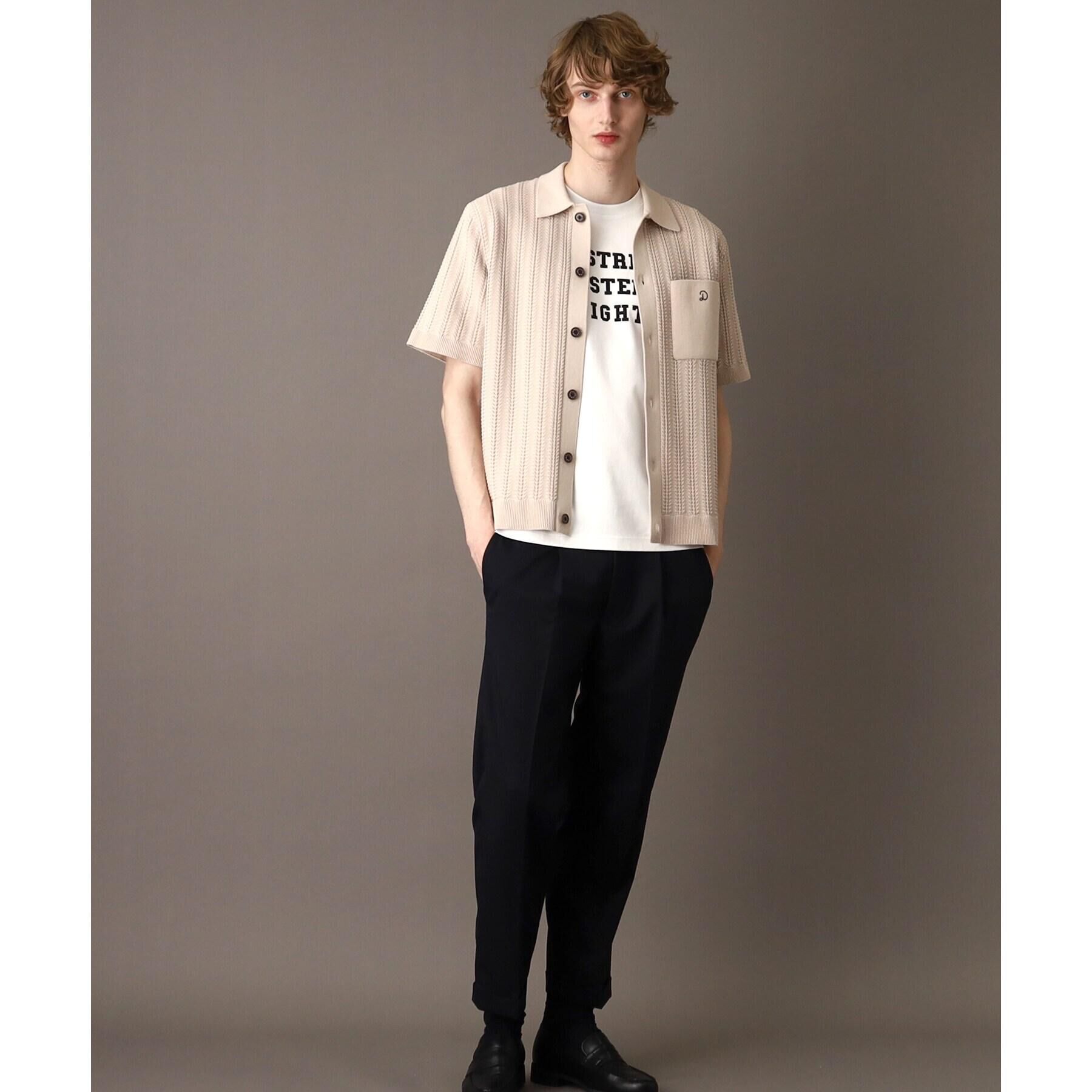 DRESSTERIOR「【Safari5月号掲載】オーガニックコットン キューバニットシャツ」|ニット・セーター|