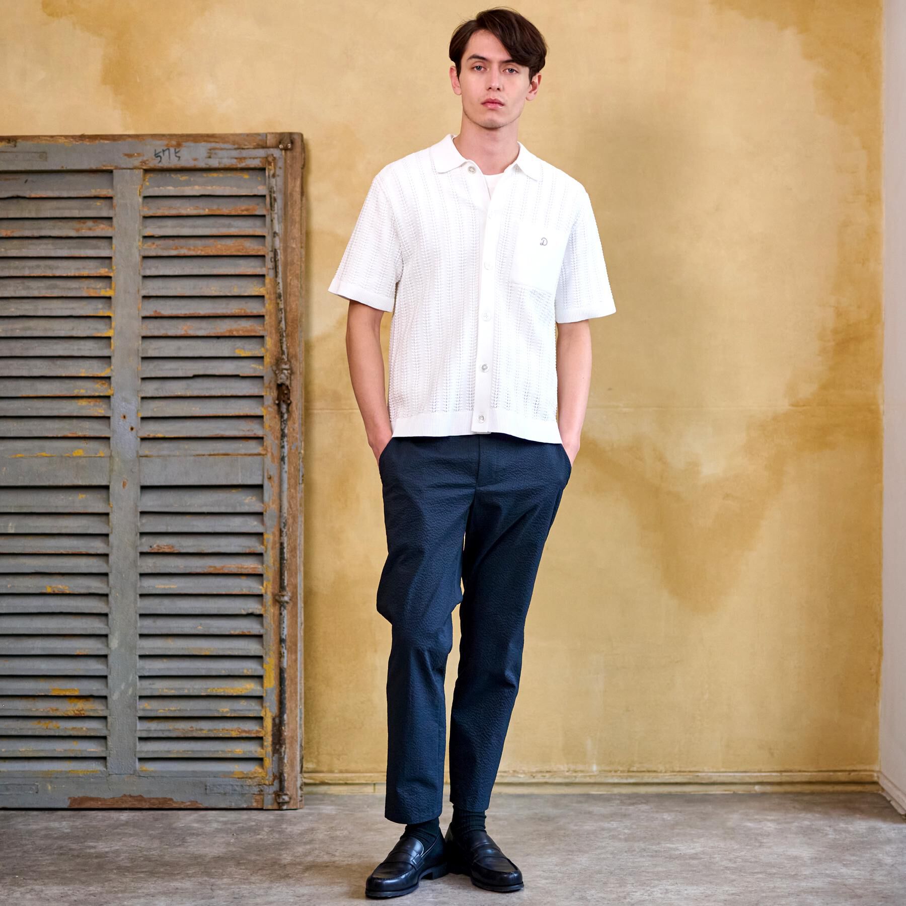 DRESSTERIOR「【Safari5月号掲載】オーガニックコットン キューバニットシャツ」|ニット・セーター|