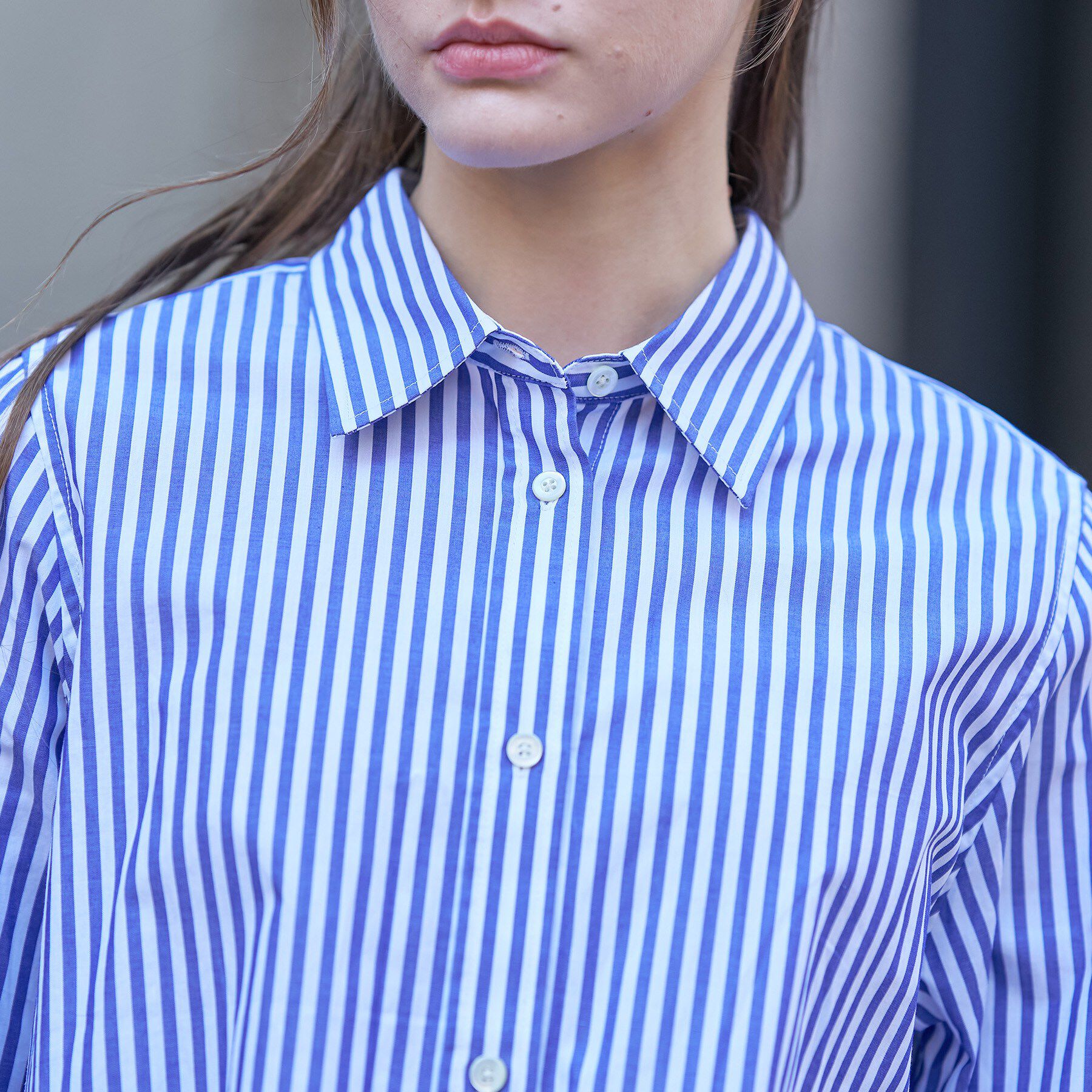 DRESSTERIOR「オーバーシルエットストライプシャツ」|シャツ・ブラウス|