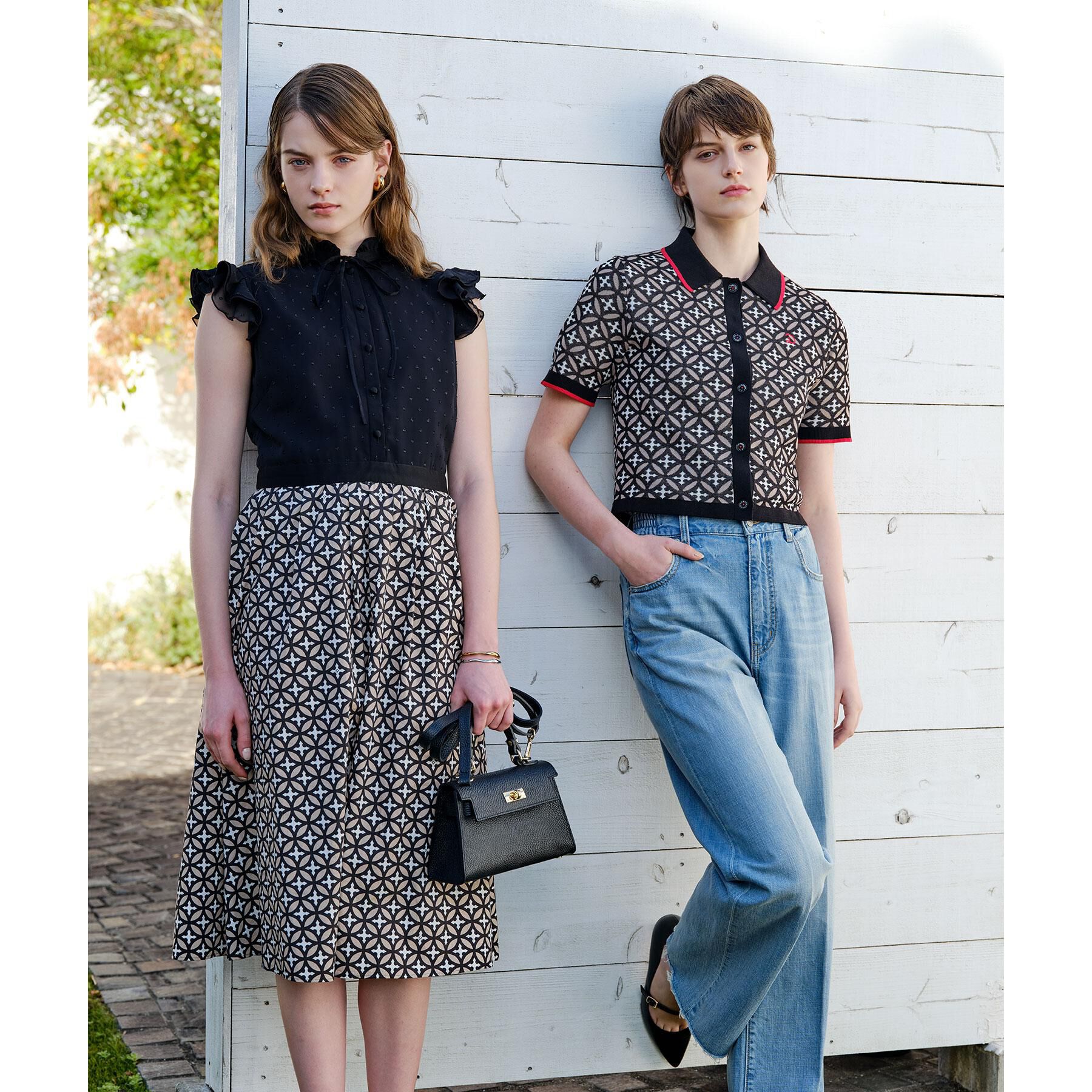 DRESSTERIOR「オーバーラップウィングスリーブワンピース」|ワンピース|