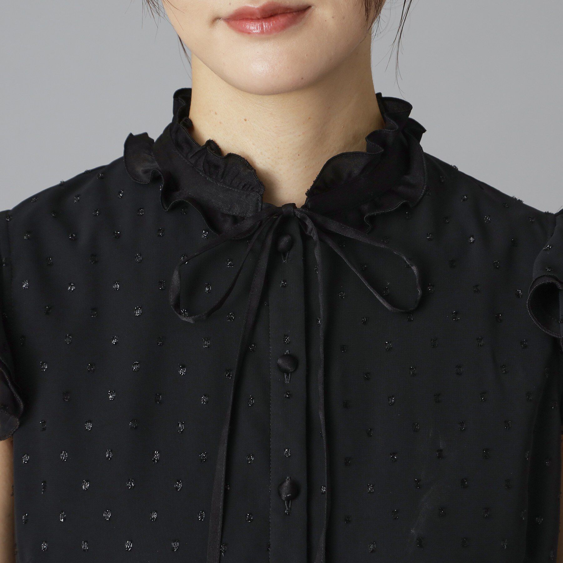 DRESSTERIOR「オーバーラップウィングスリーブワンピース」|ワンピース|