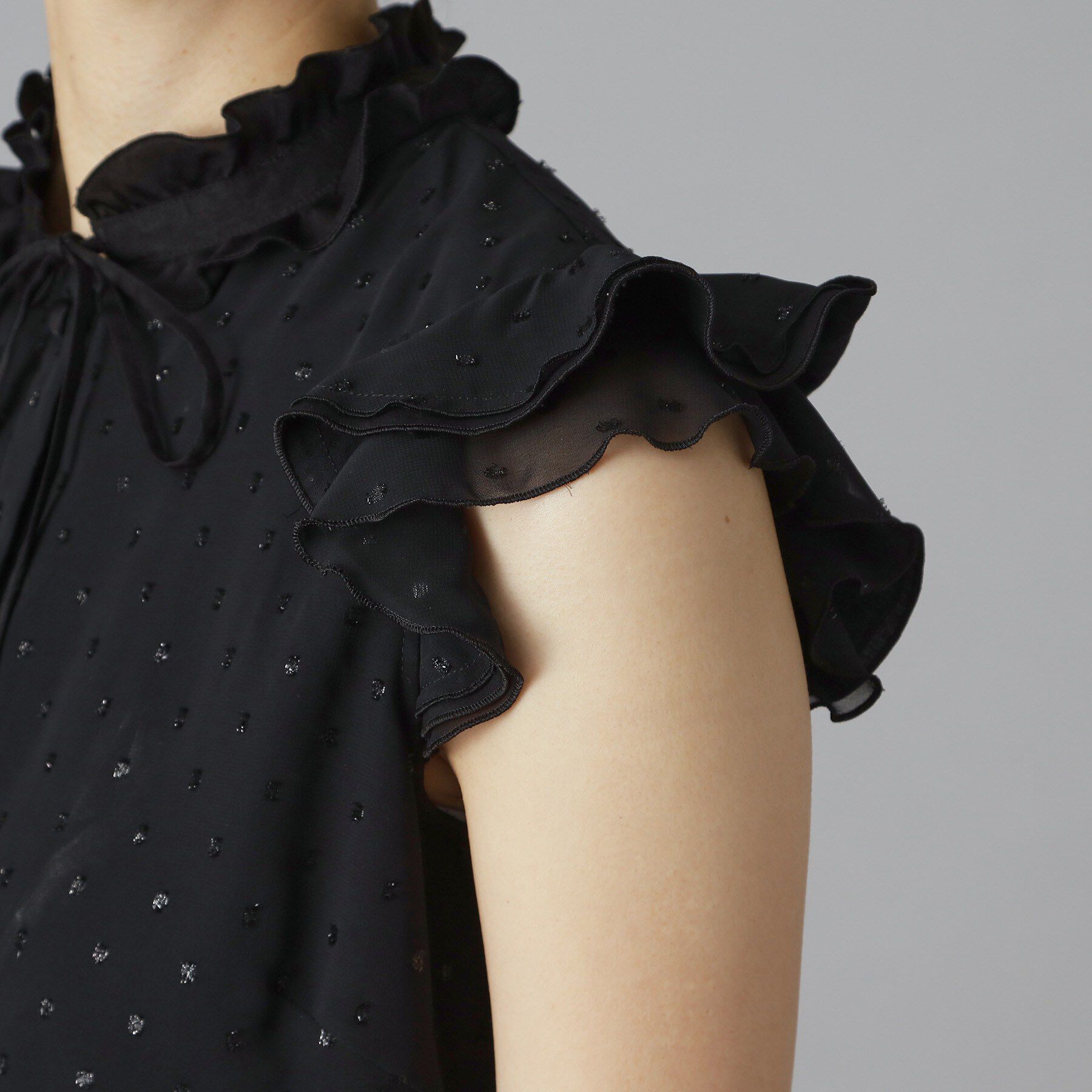 DRESSTERIOR「オーバーラップウィングスリーブワンピース」|ワンピース|