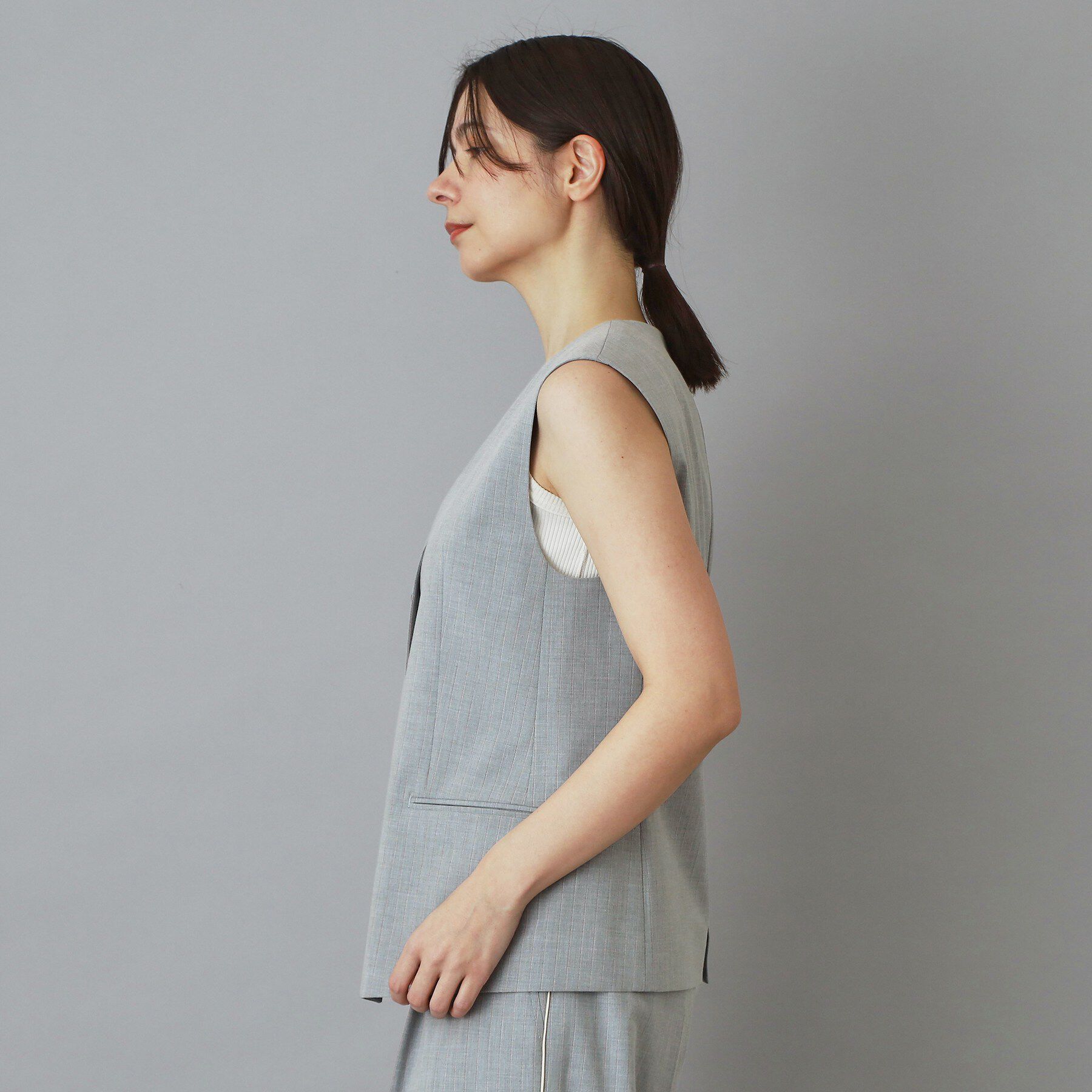 DRESSTERIOR「2WAYトロピカル ストライプジレ」|ベスト・ジレ|