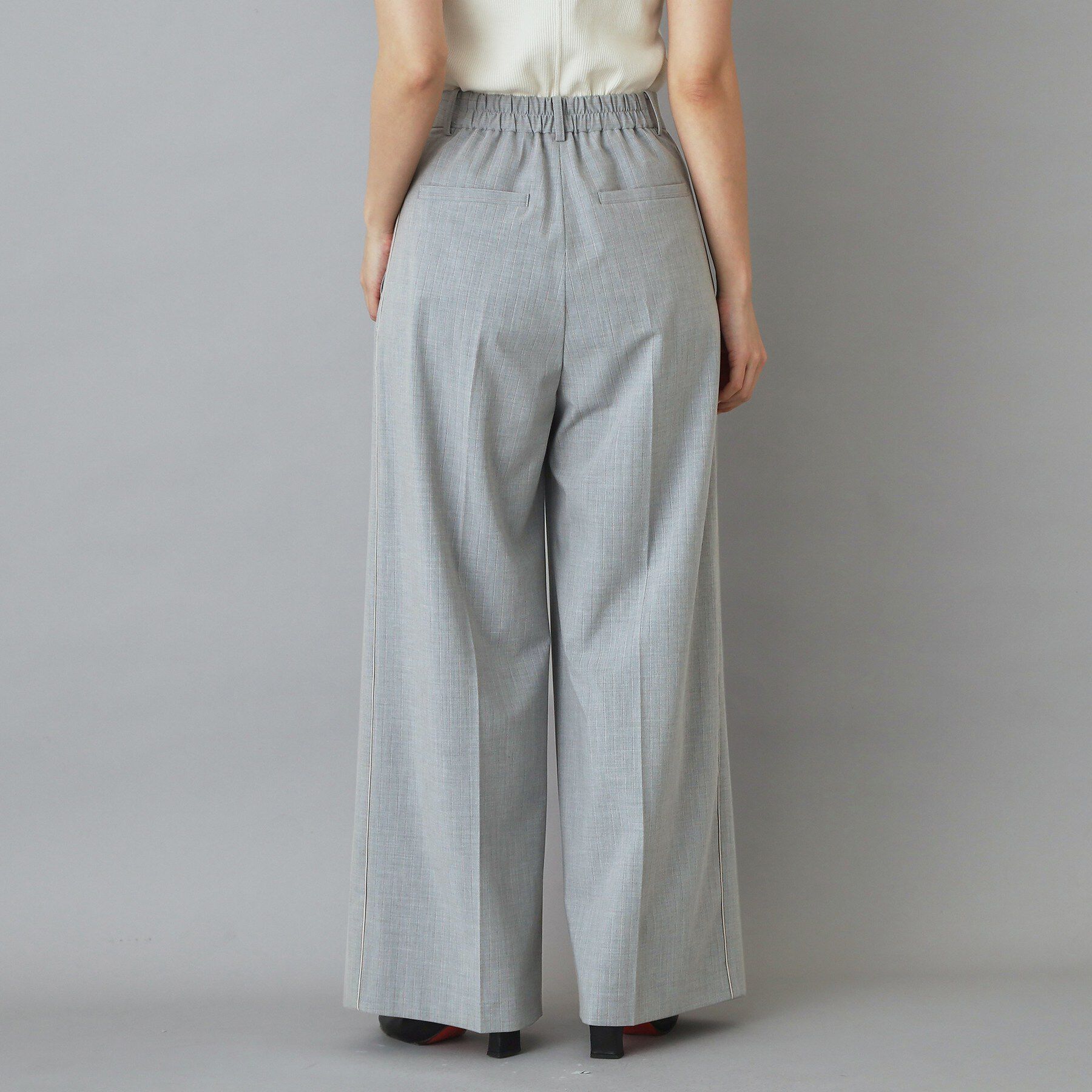 DRESSTERIOR「ストライプ2WAYストレッチサイドラインワイドパンツ」|その他|