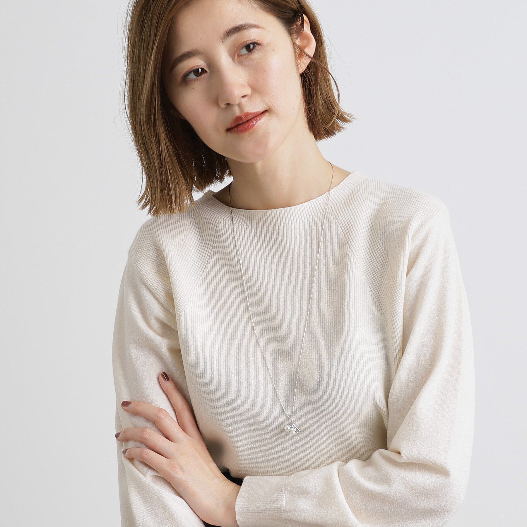 grove「パール調ビジュースライドネックレス【入卒対応可】」|ネックレス|