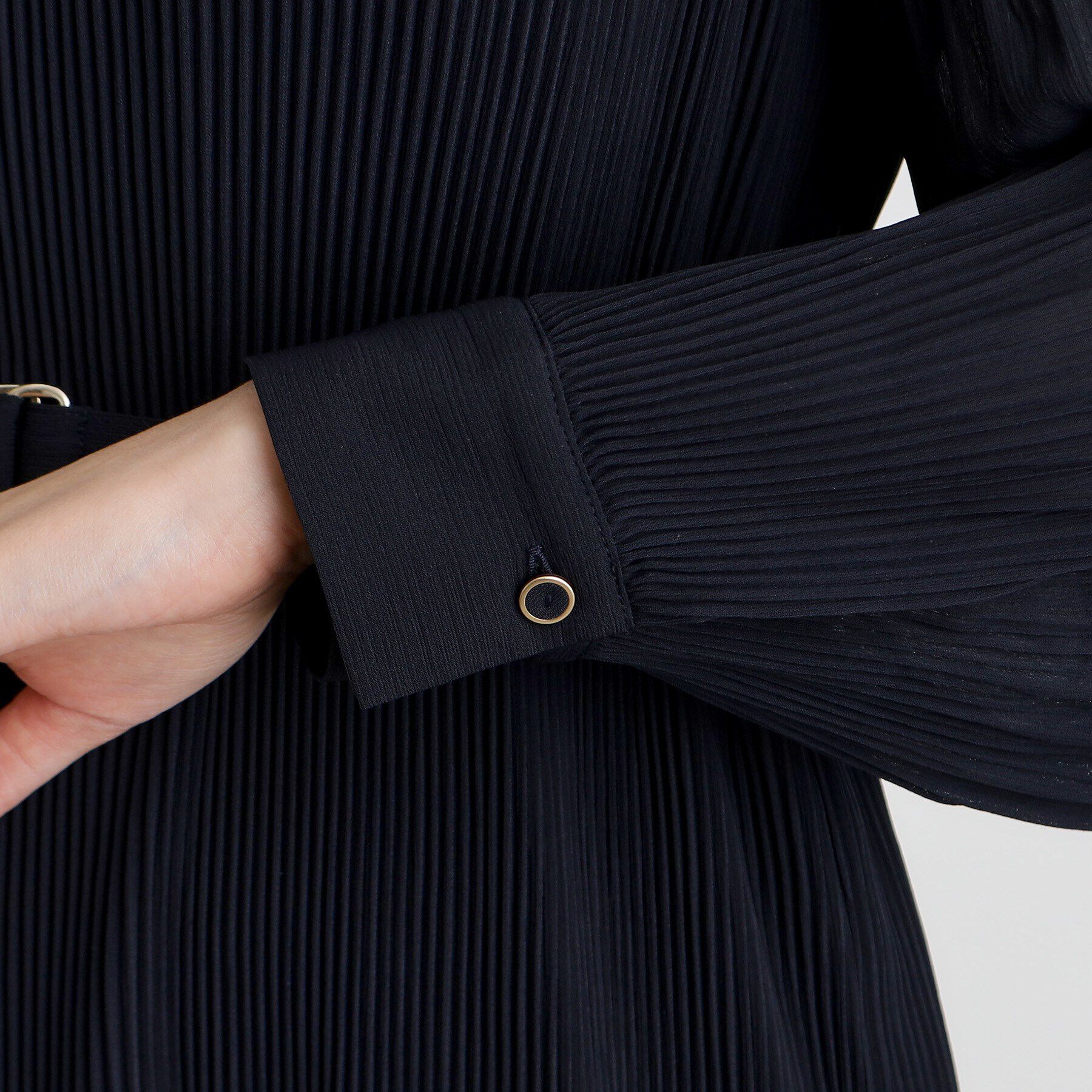 grove「プリーツナローフレアワンピース」|ワンピース|