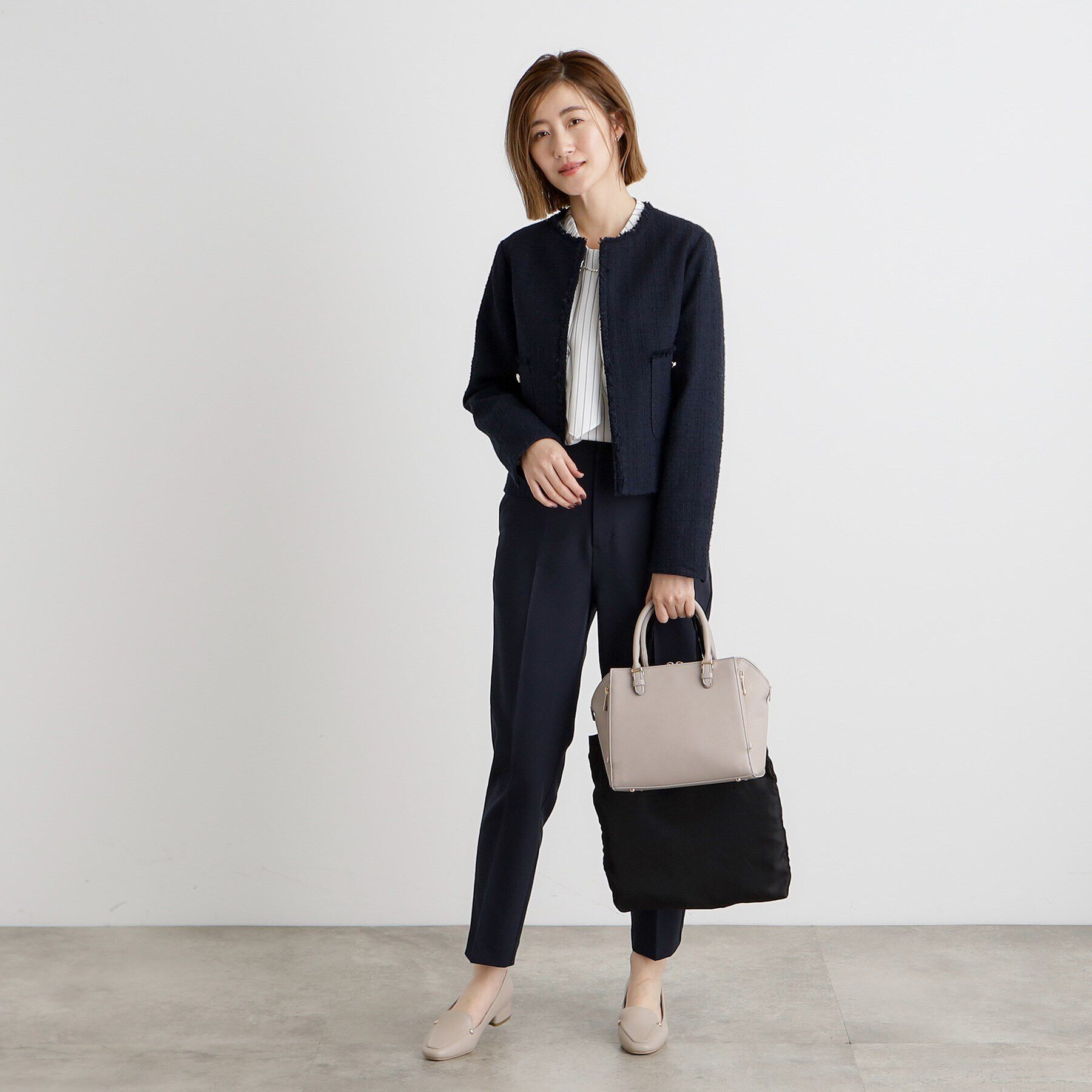 grove「【人間工学】タテZipメタルベルトサブ付き2WAYトート【入卒対応可】」|ショルダー・メッセンジャー|