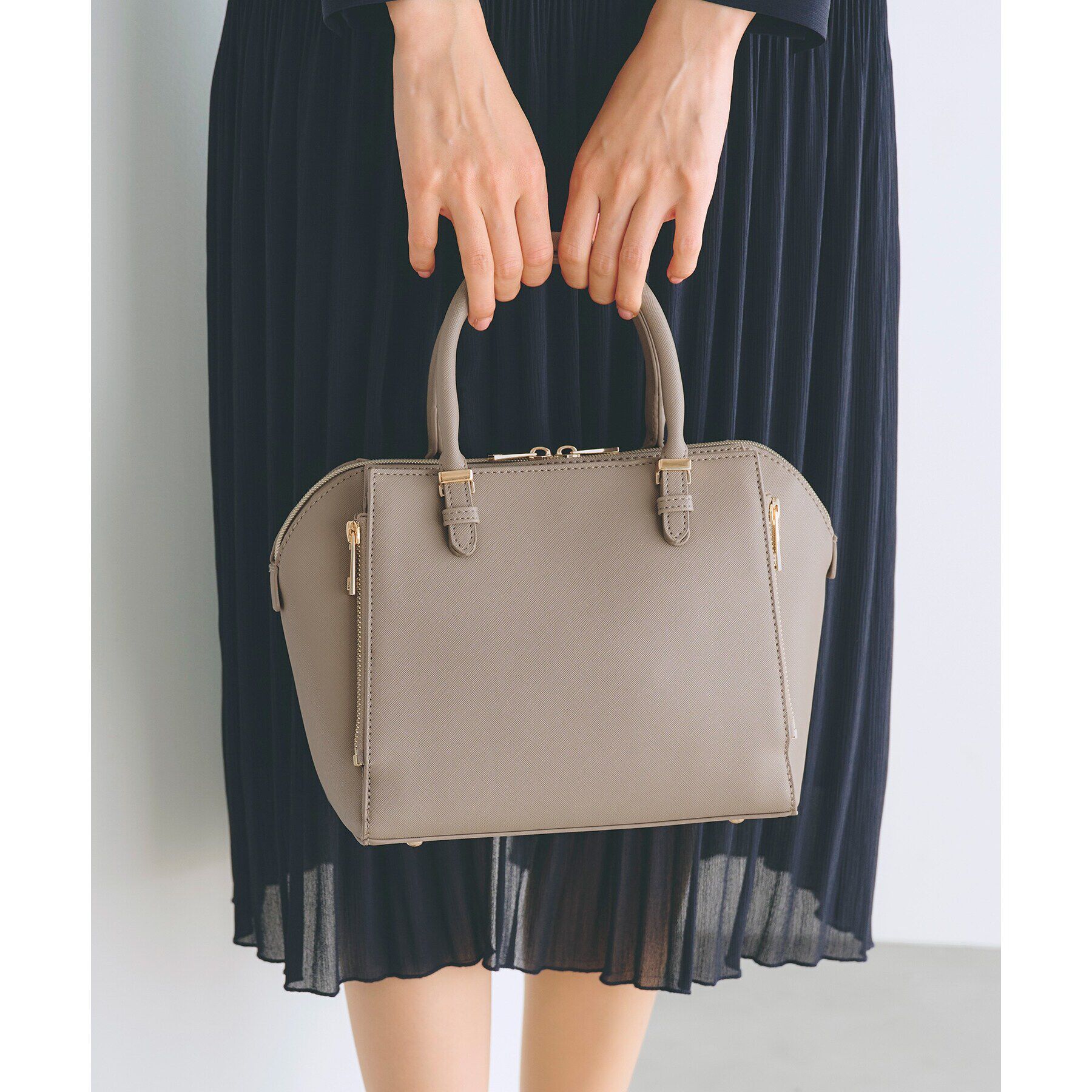 grove「【人間工学】タテZipメタルベルトサブ付き2WAYトート【入卒対応可】」|ショルダー・メッセンジャー|トープ(054)