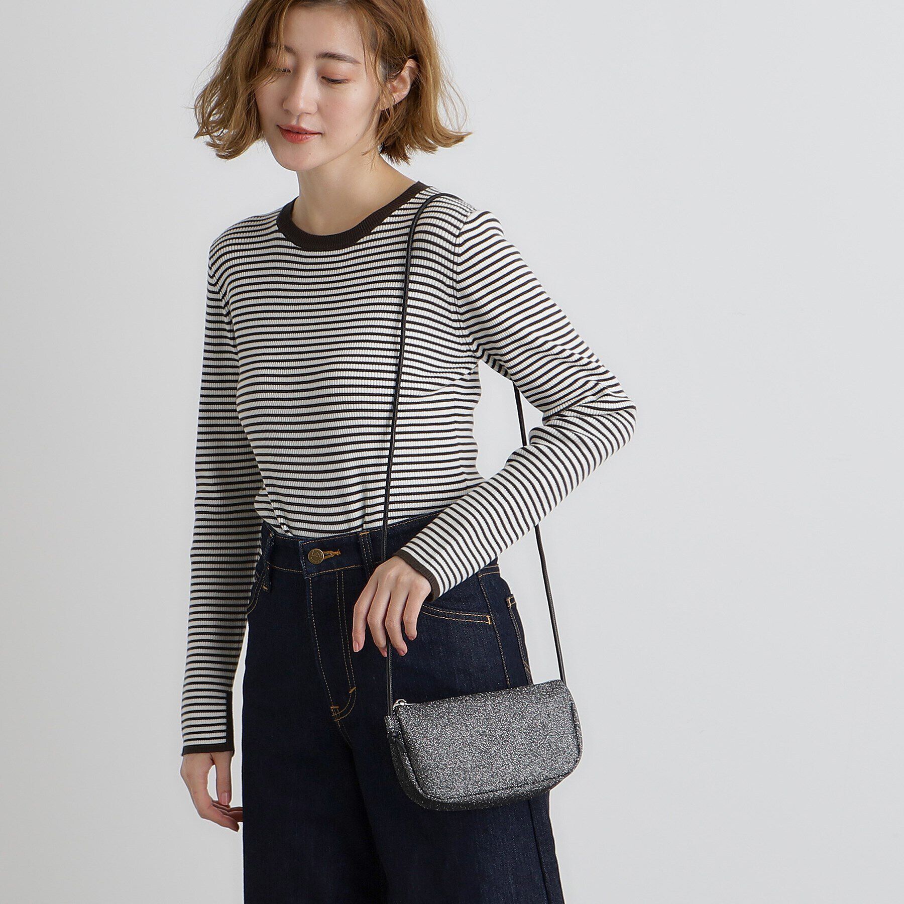 grove「ラメラウンドミニショルダー」|ショルダー・メッセンジャー|