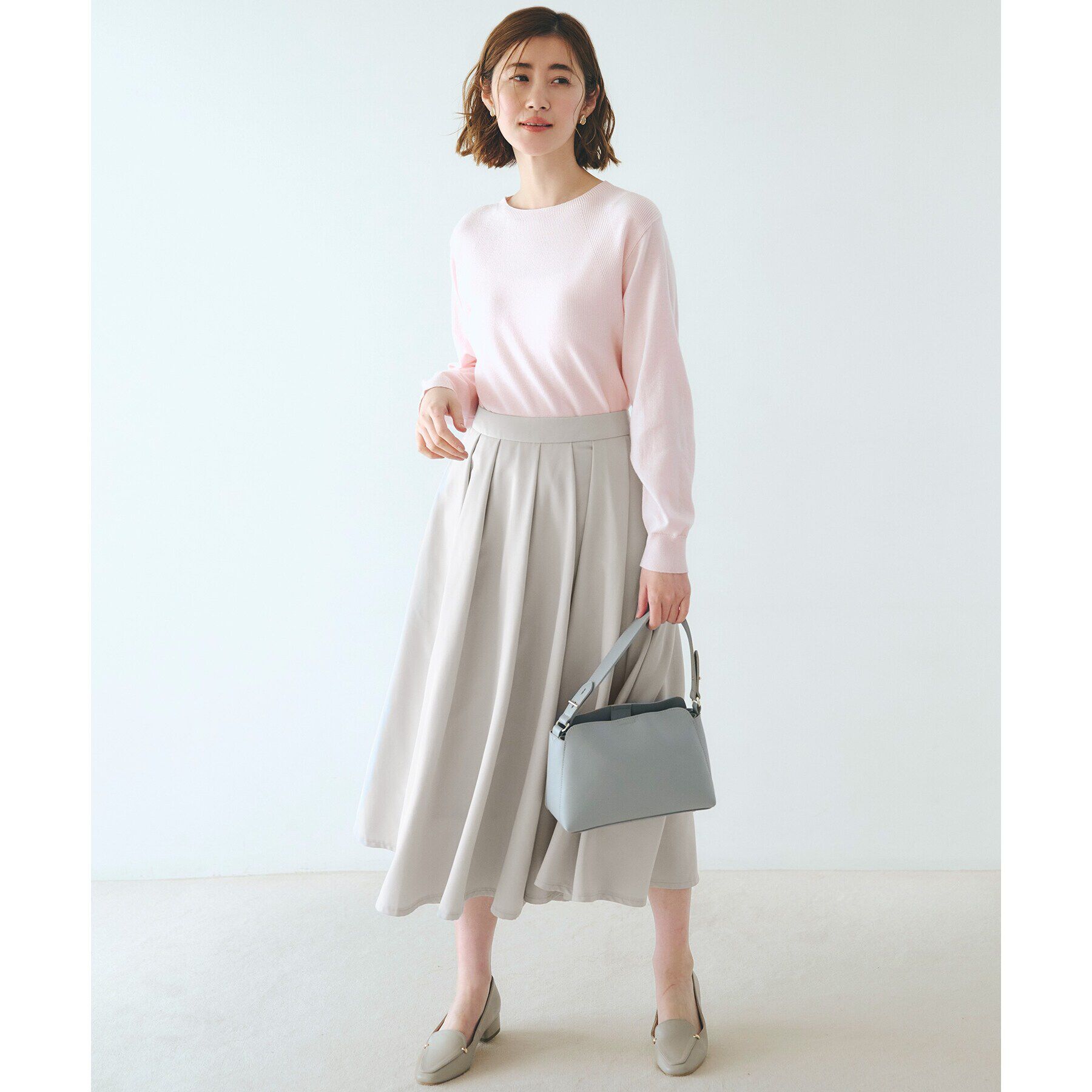 grove「イレギュラータックフレアスカート」|スカート|