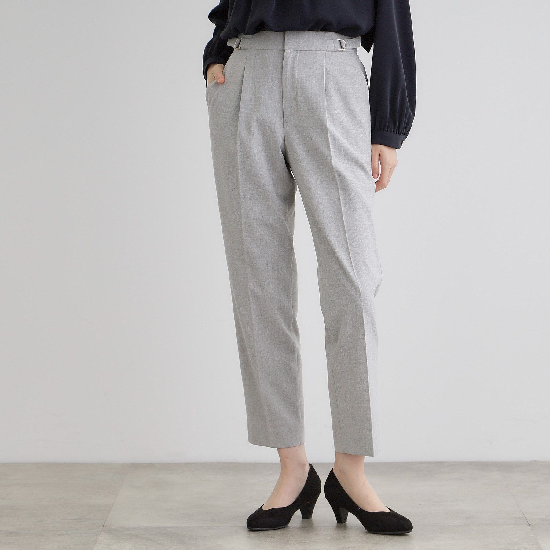 grove「【洗濯機で洗える】2WAYストレッチテーパードパンツ」|その他|