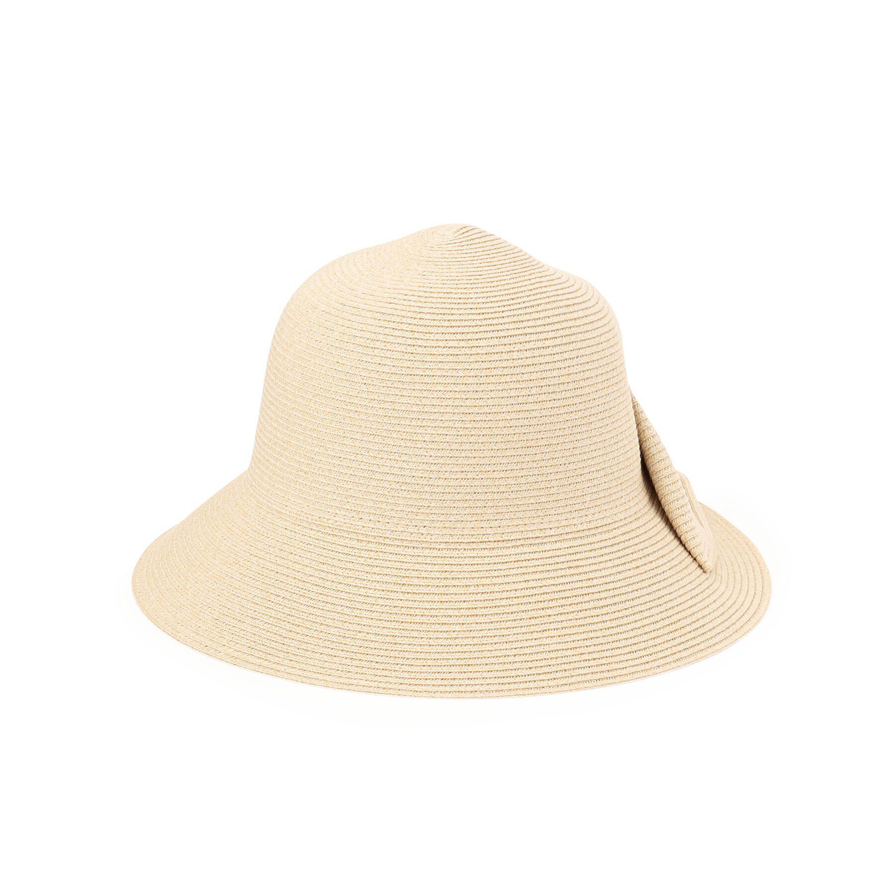 grove「ウォッシャブルスリットリボンハット【手洗い可・UVカット・サイズ調整可】」|ハット|ライトベージュ(05