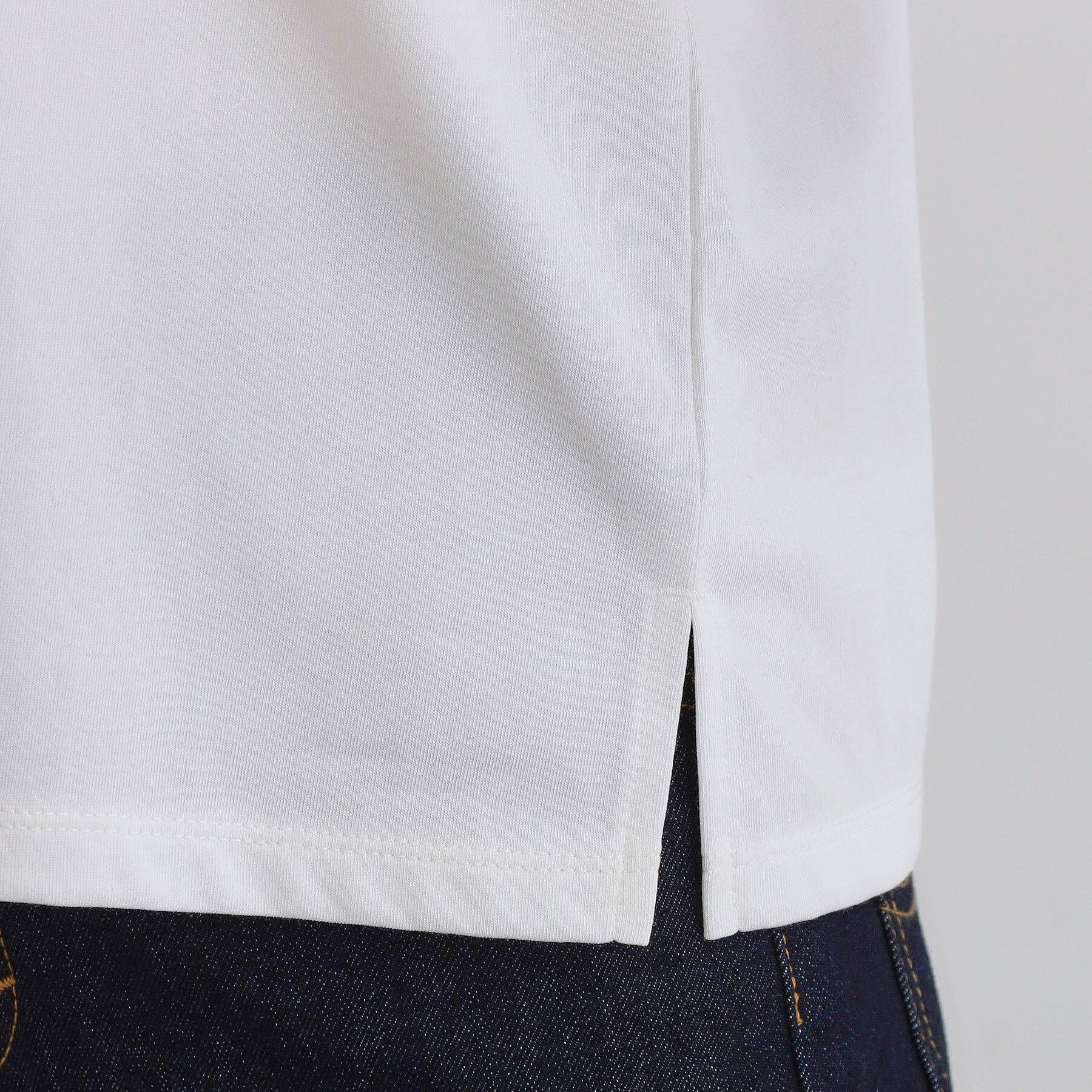 grove「【接触冷感・UVカットetc】レース切替え袖ねじりプルオーバー」|Tシャツ・カットソー|