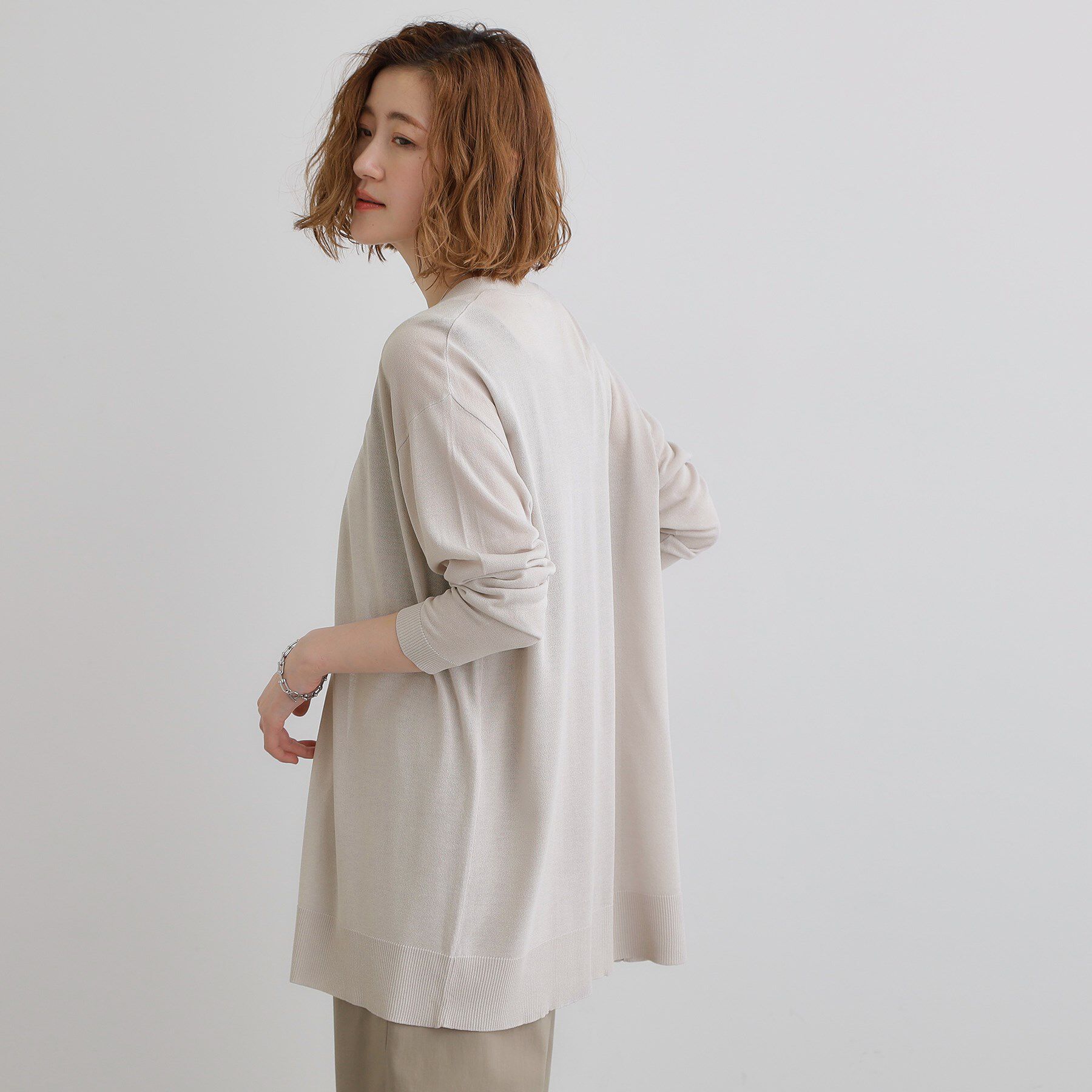 grove「【接触冷感/UVカットetc】夏に嬉しい機能付き！ベーシックロングカーディガン」|カーディガン|