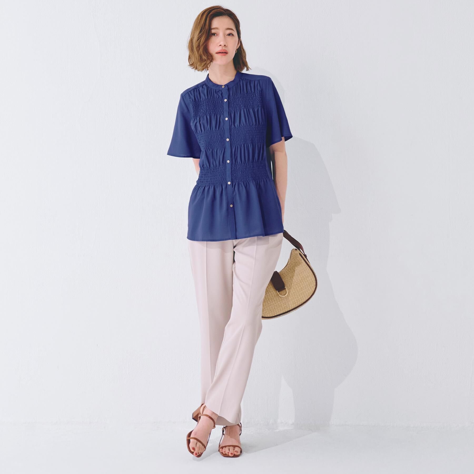 grove「大人の抜け感シアースラブシャーリングブラウス」|シャツ・ブラウス|