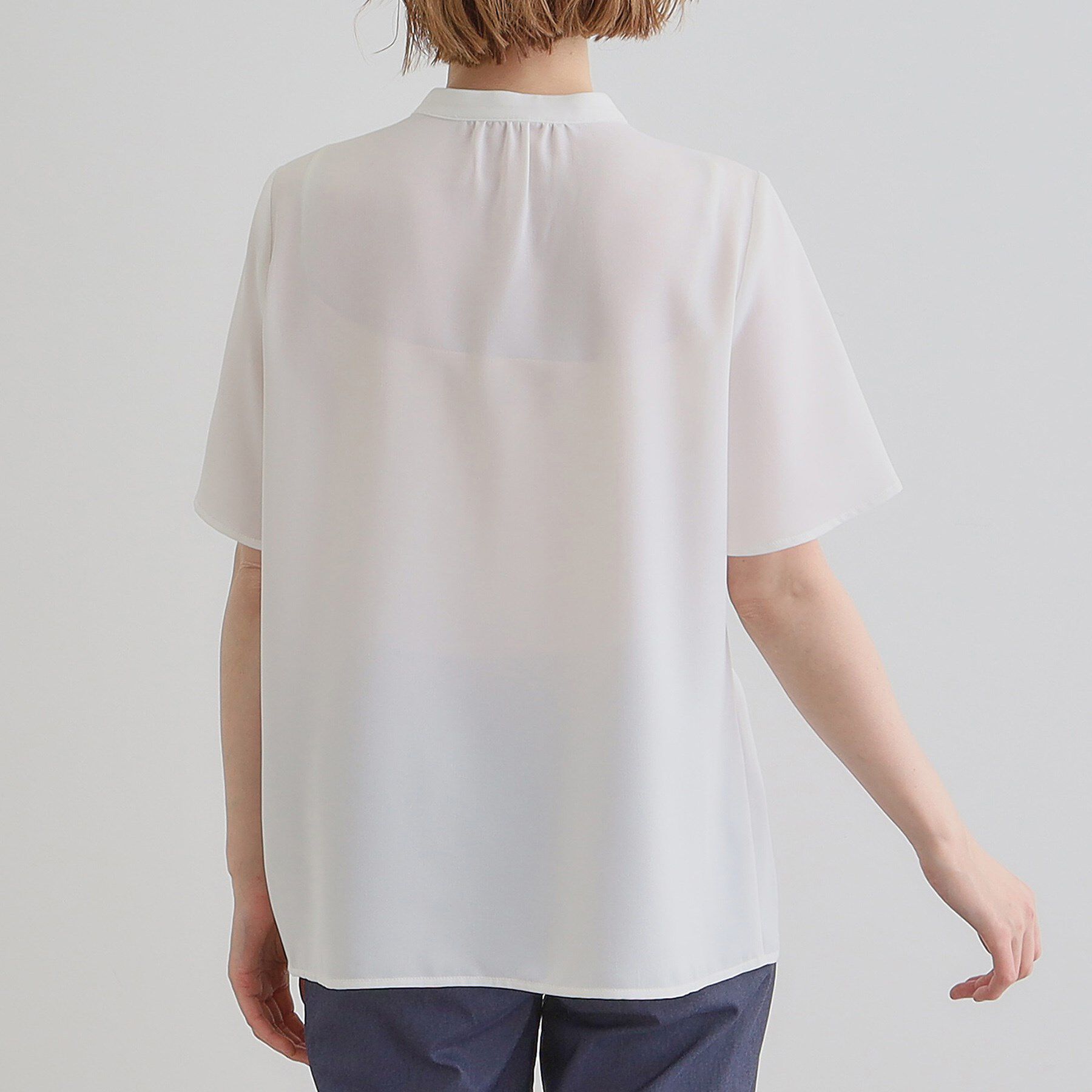 grove「大人の抜け感シアースラブシャーリングブラウス」|シャツ・ブラウス|