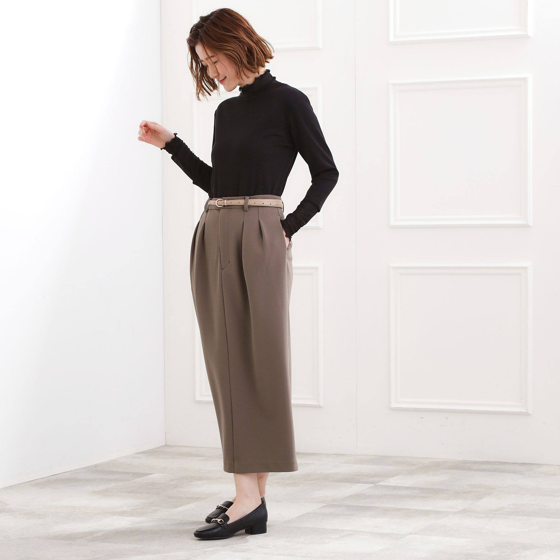 grove「シアー切替ハイネックプルオーバー」|Tシャツ・カットソー|