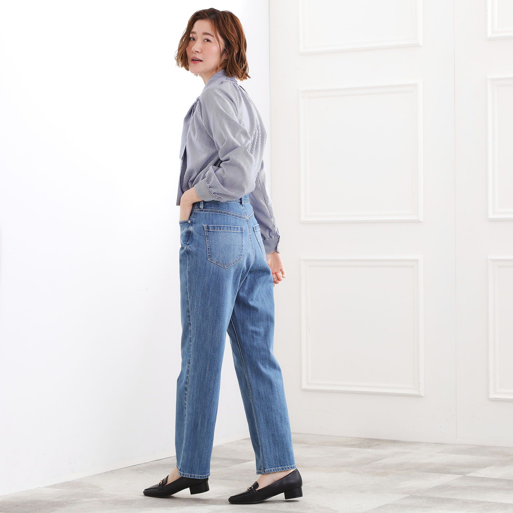 grove「【選べる着丈】大人のためのストレートデニムパンツ」|デニム|