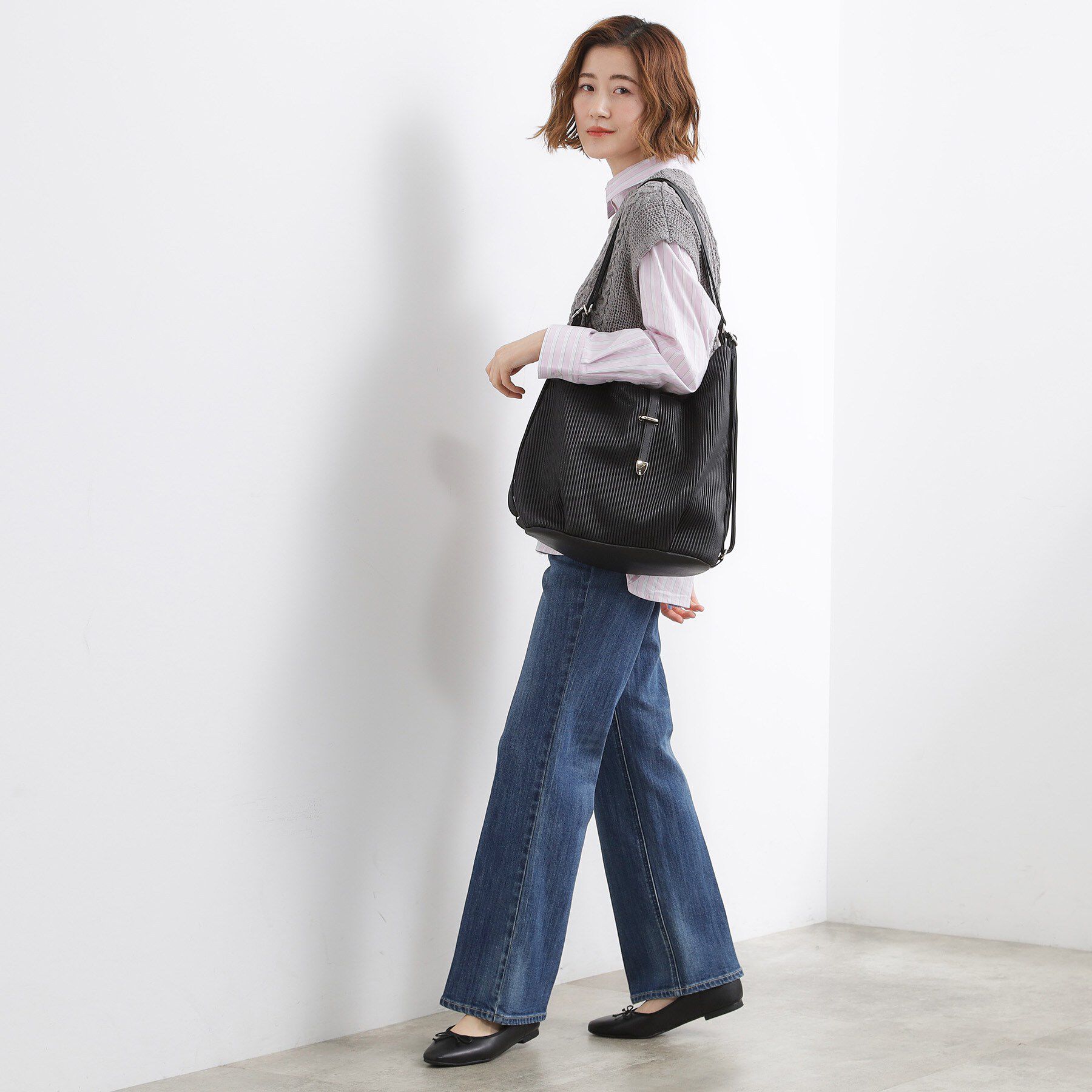 grove「プリーツベルト3WAYショルダー」|ショルダー・メッセンジャー|