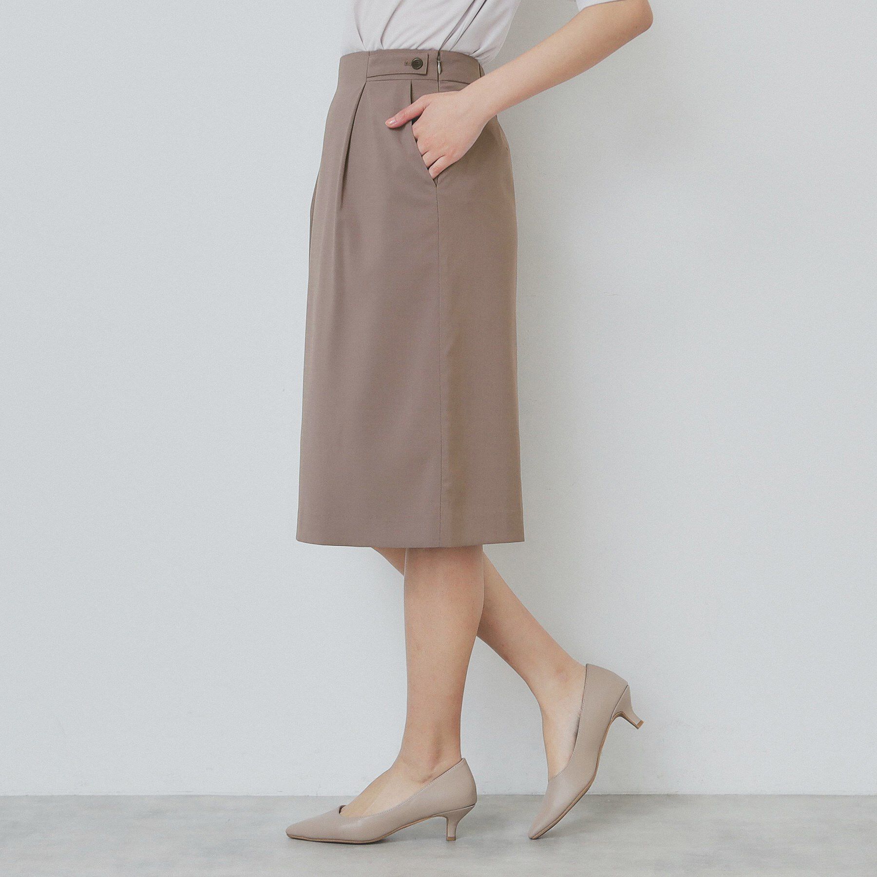 index「ストレッチセミタイトスカート/セットアップ対応【洗濯機洗い可/抗ピル】」|スカート|