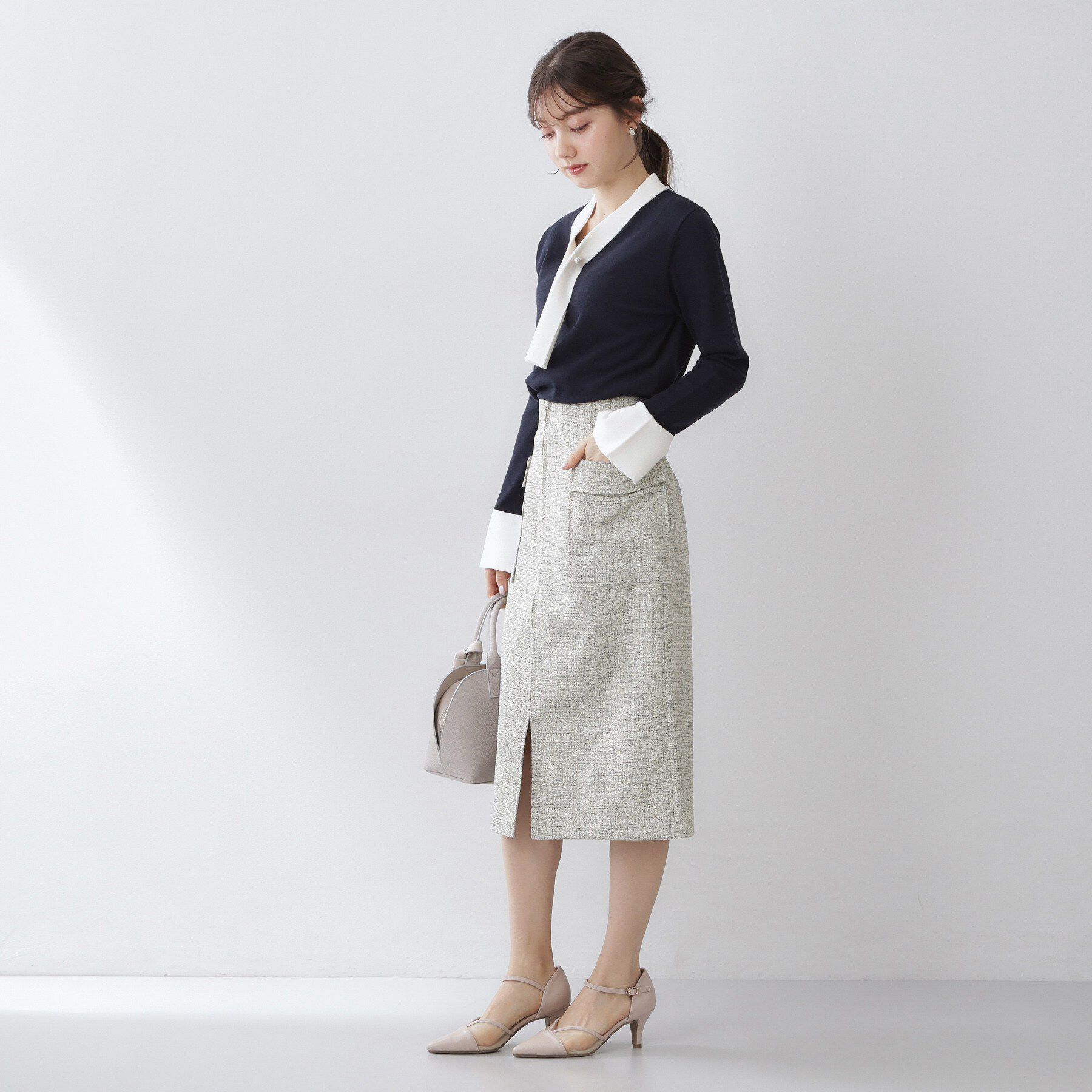 index「フロントジップタイトスカート【洗濯機OK/イージーアイロン】」|スカート|