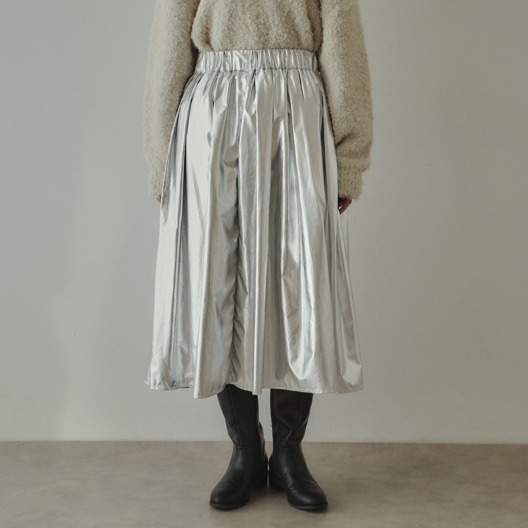OPAQUE.CLIP「【大草直子さんコラボ】タック＆ギャザースカート」|スカート|