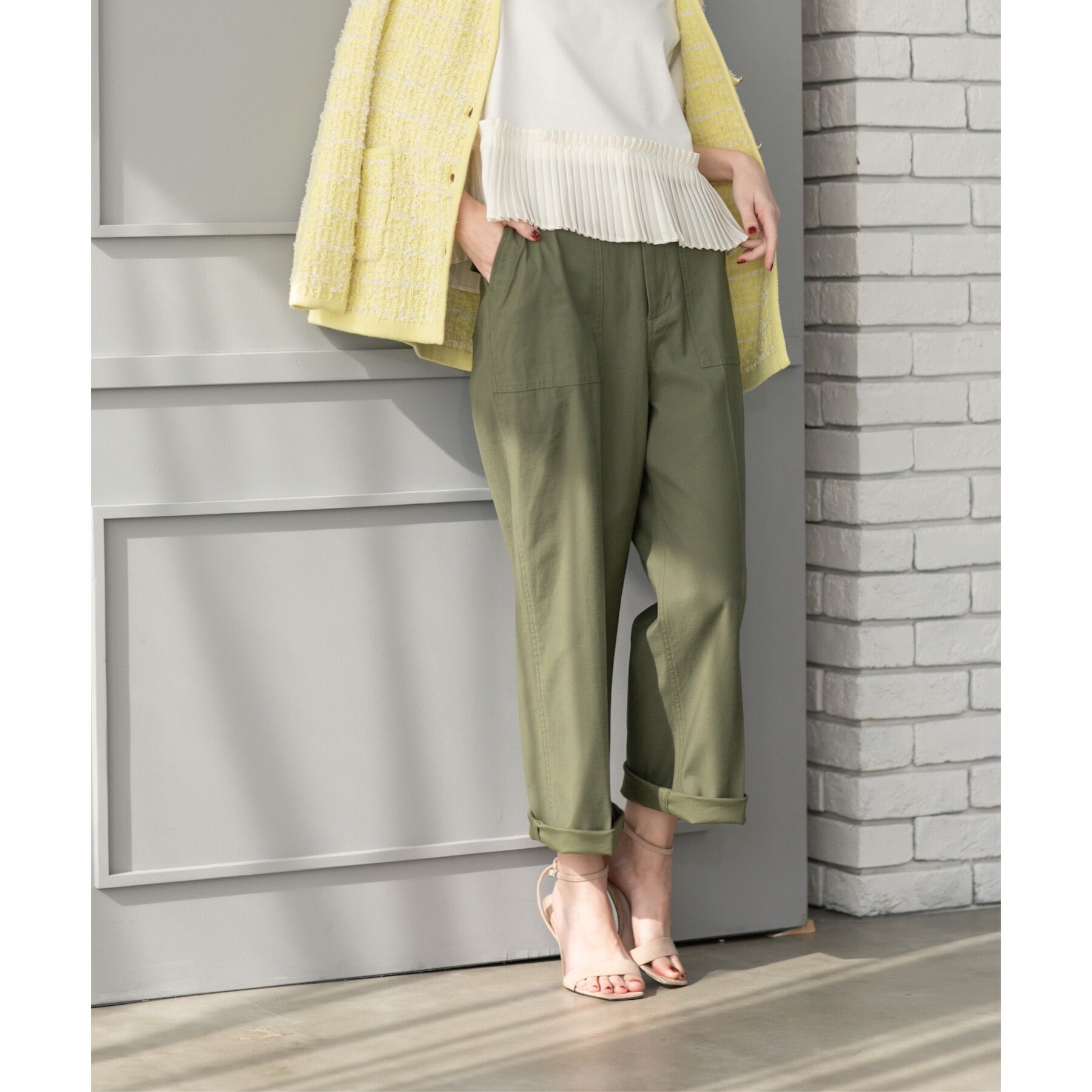 OPAQUE.CLIP「《S-LLサイズ》ストレッチベイカーワイドパンツ【洗濯機洗い可】」|その他|