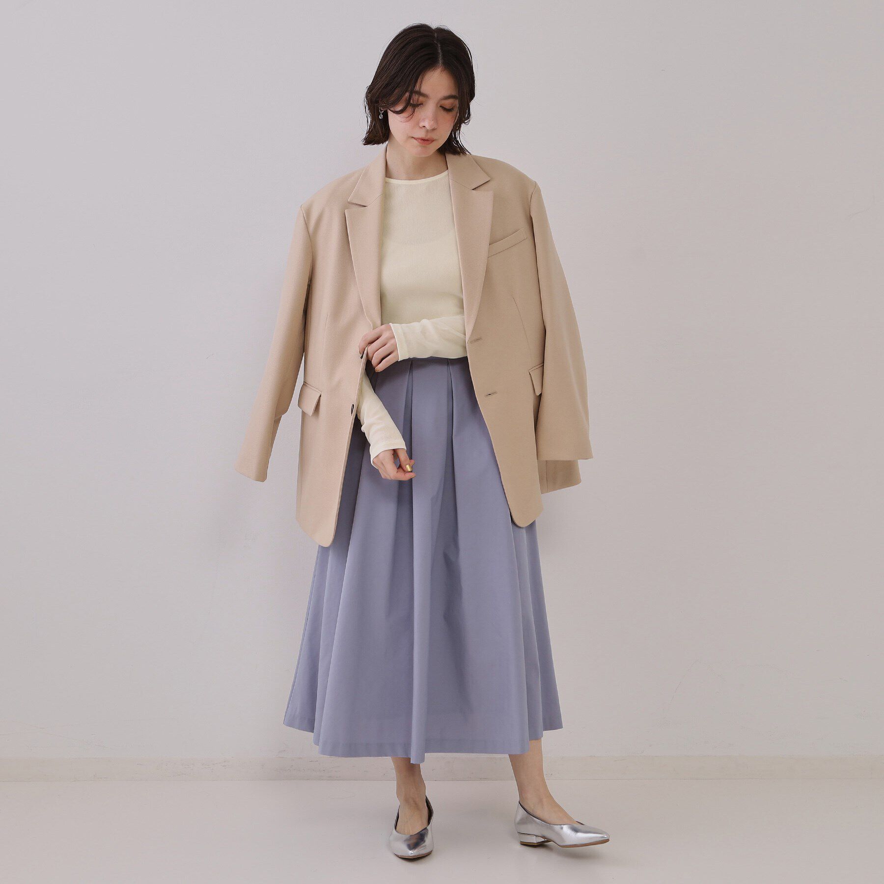 OPAQUE.CLIP「シアーベロアトップス【洗濯機洗い可】」|Tシャツ・カットソー|