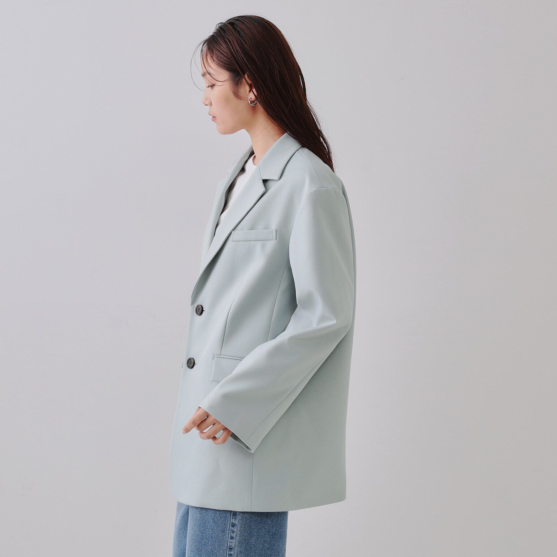 OPAQUE.CLIP「オーバーサイズテーラードジャケット【洗える】」|テーラードジャケット|