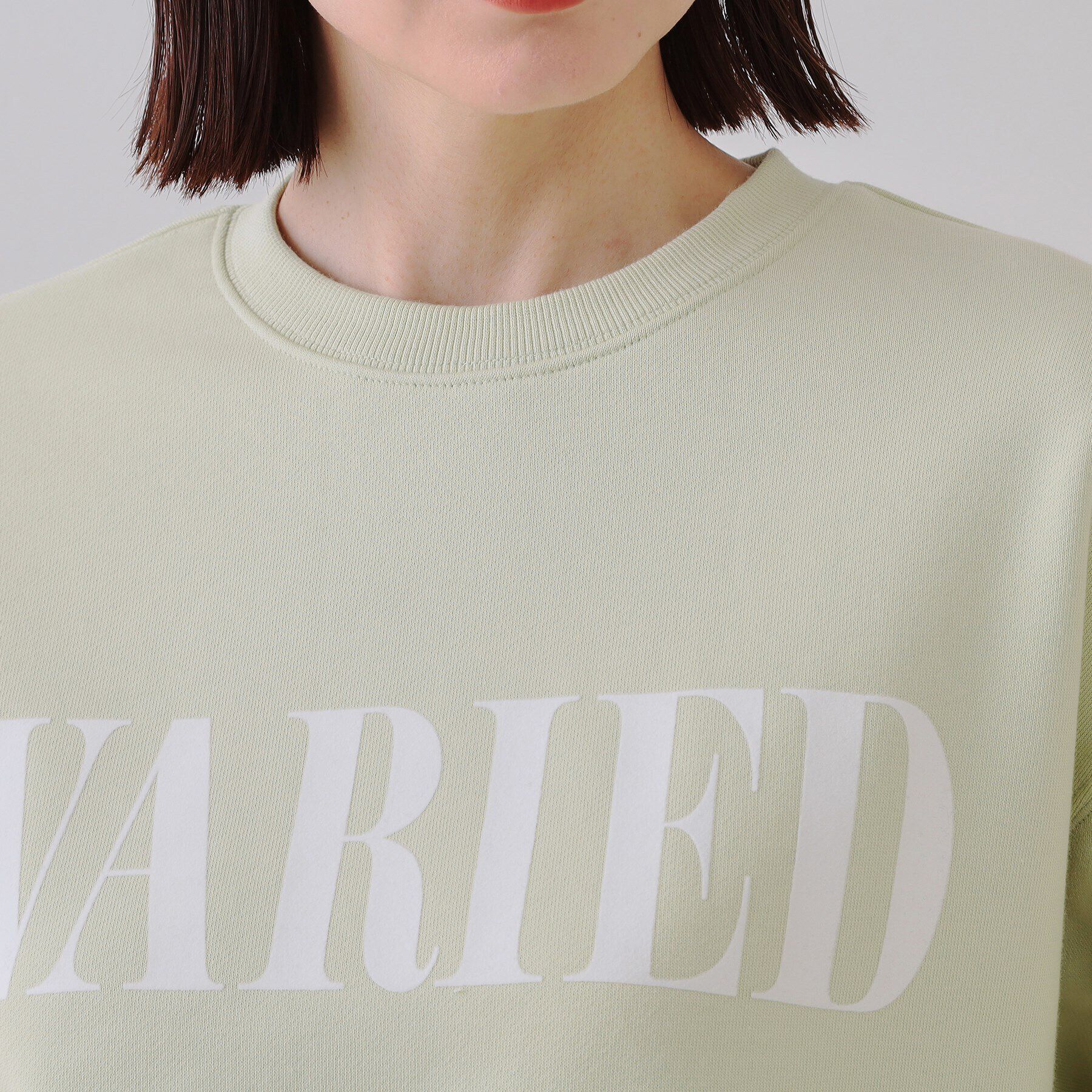 OPAQUE.CLIP「フロッキーロゴスウェット【洗濯機洗い可】」|Tシャツ・カットソー|