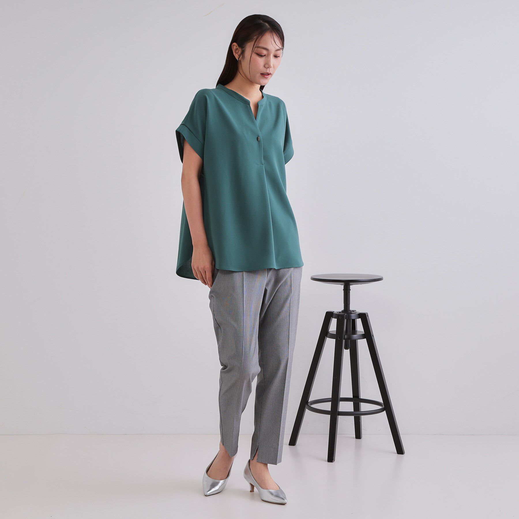 OPAQUE.CLIP「ハイストレッチイージースティックパンツ【洗濯機洗い可】」|その他|