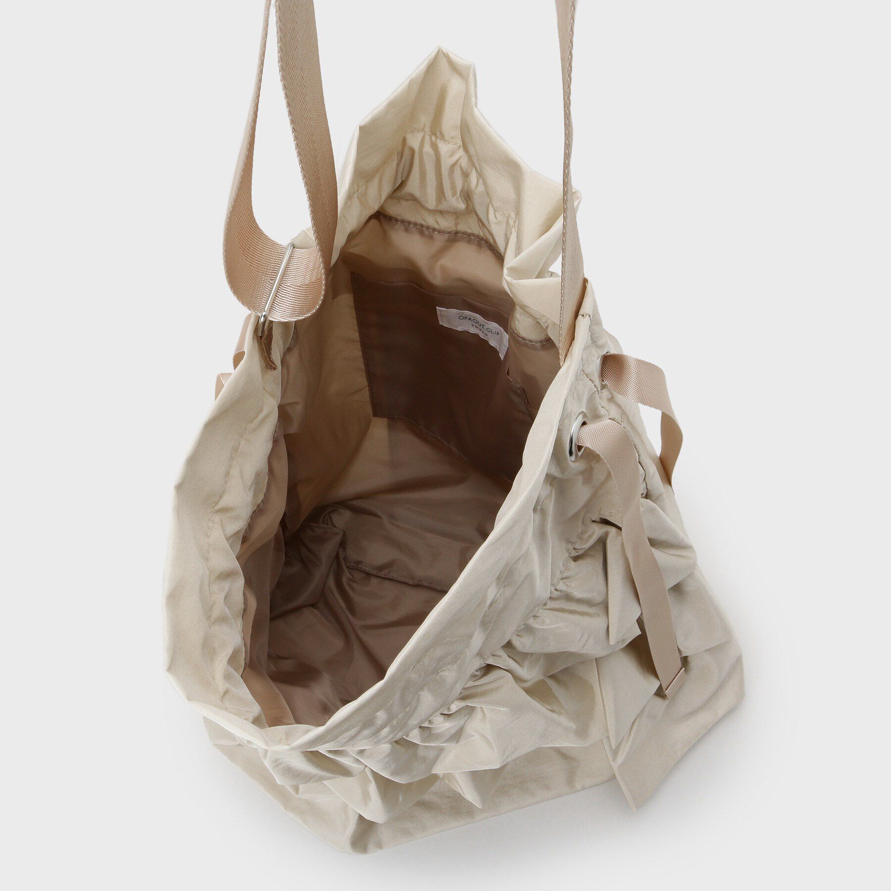 OPAQUE.CLIP「【長さ調整可能】ドロストリボンフリルティアードショルダーバッグ」|ショルダー・メッセンジャー|