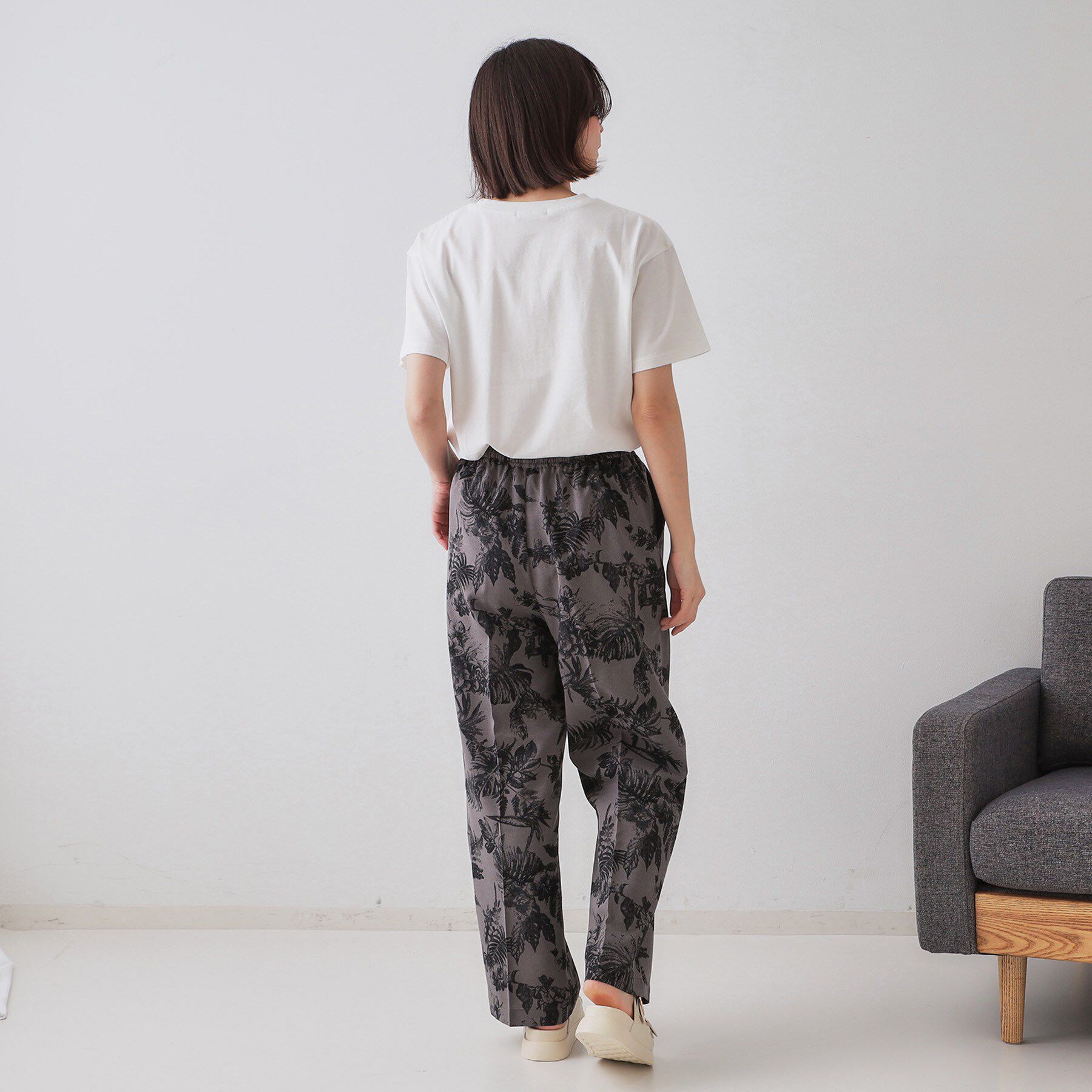OPAQUE.CLIP「ボタニカルプリントイージーパンツ【洗濯機洗い可】」|その他|
