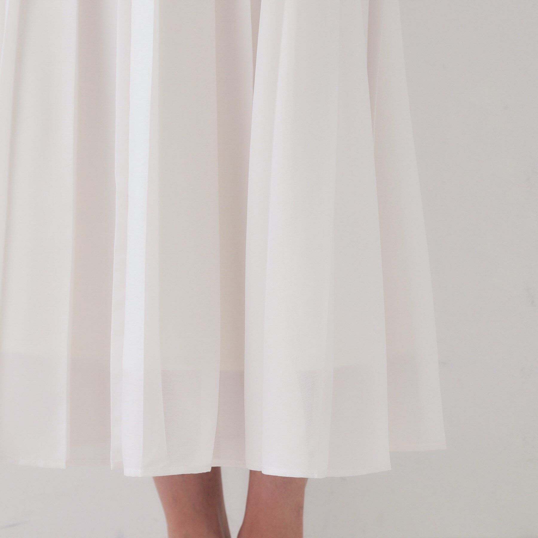 OPAQUE.CLIP「シアープリーツスカート【洗濯機洗い可】」|スカート|