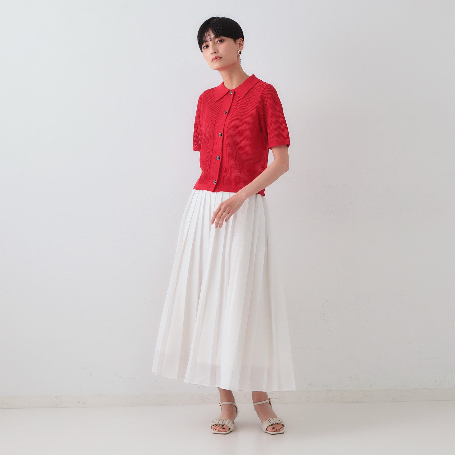 OPAQUE.CLIP「シアープリーツスカート【洗濯機洗い可】」|スカート|